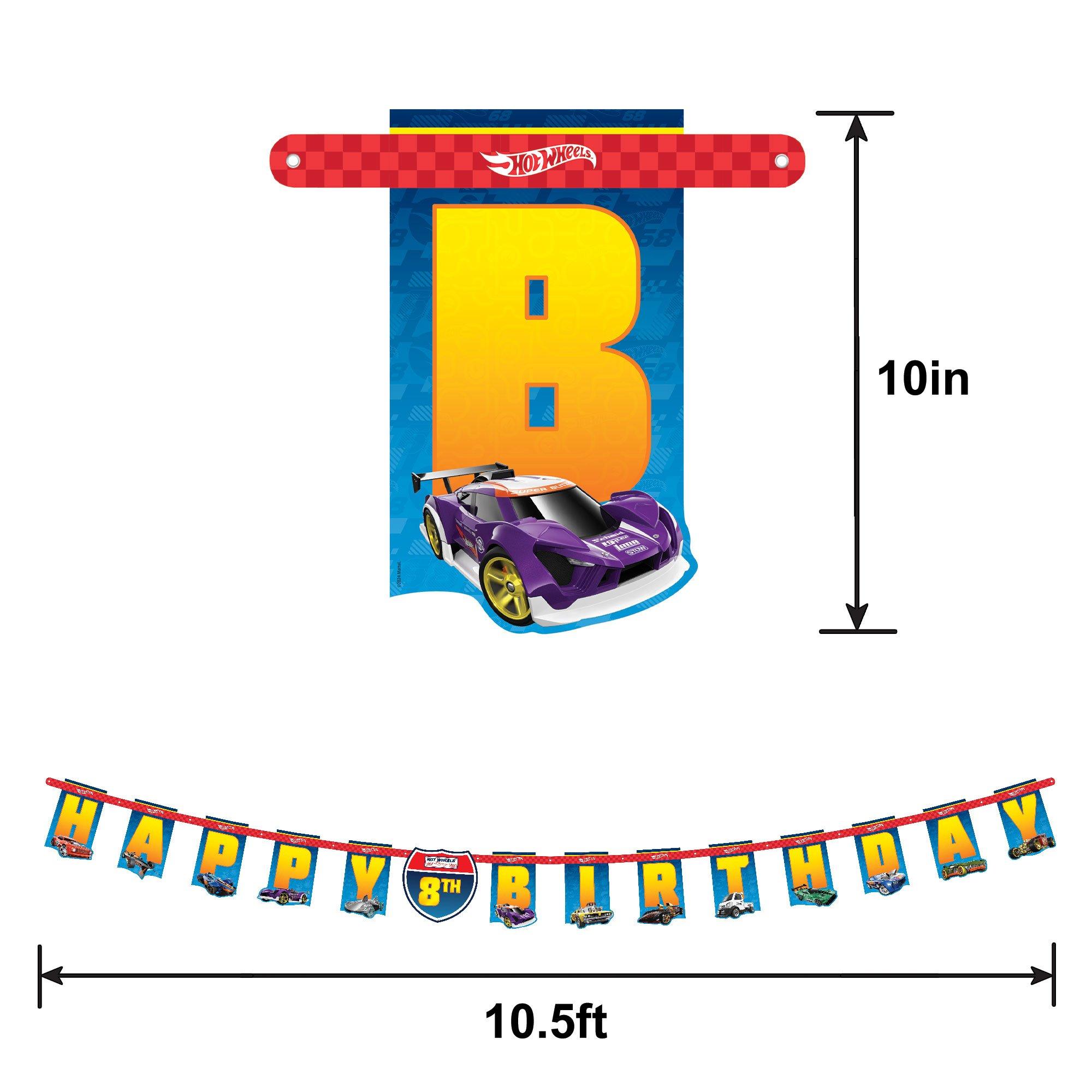 Hot Wheels Birthday Banner Kit