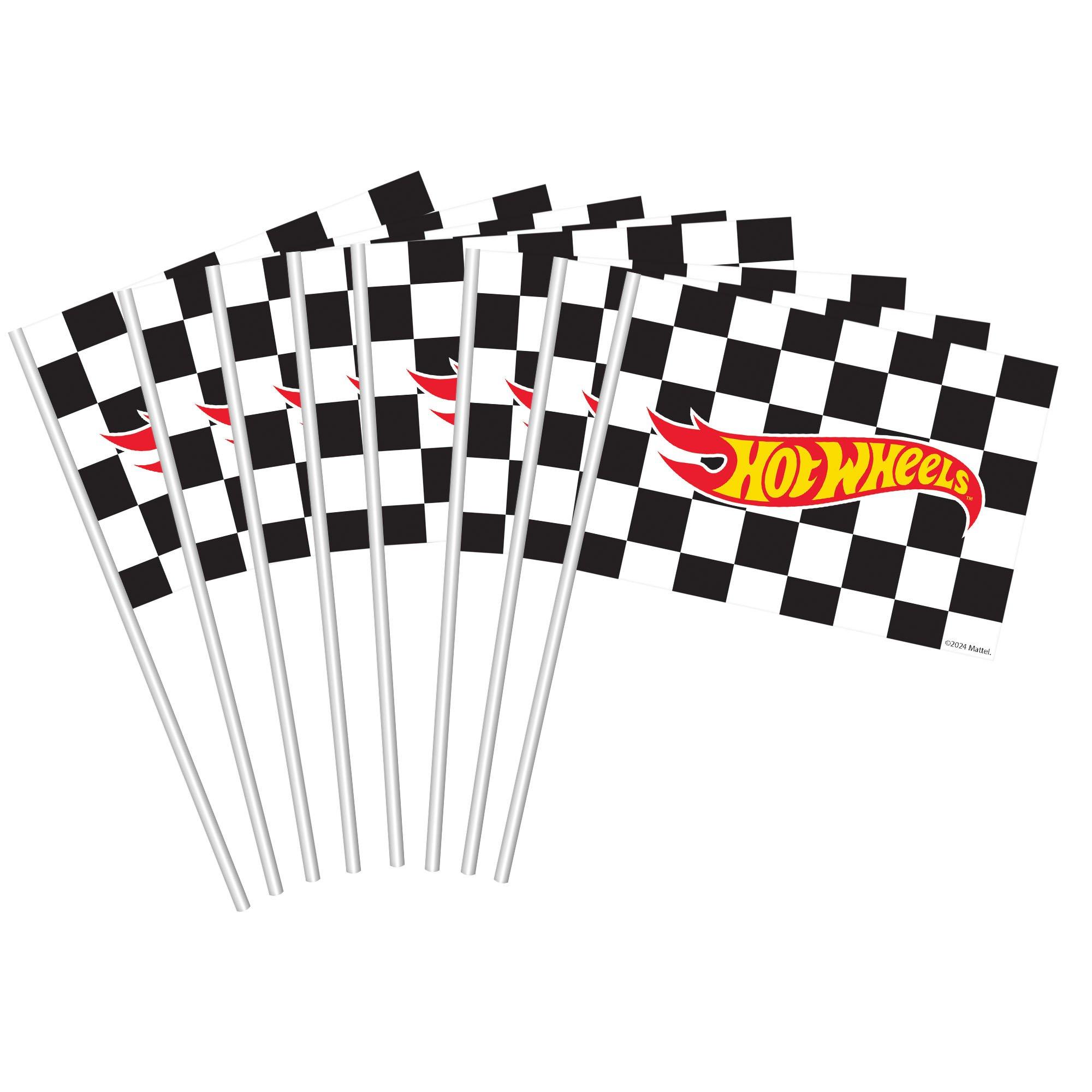 Hot Wheels Checkered Flag Party Favors, 8ct Party City