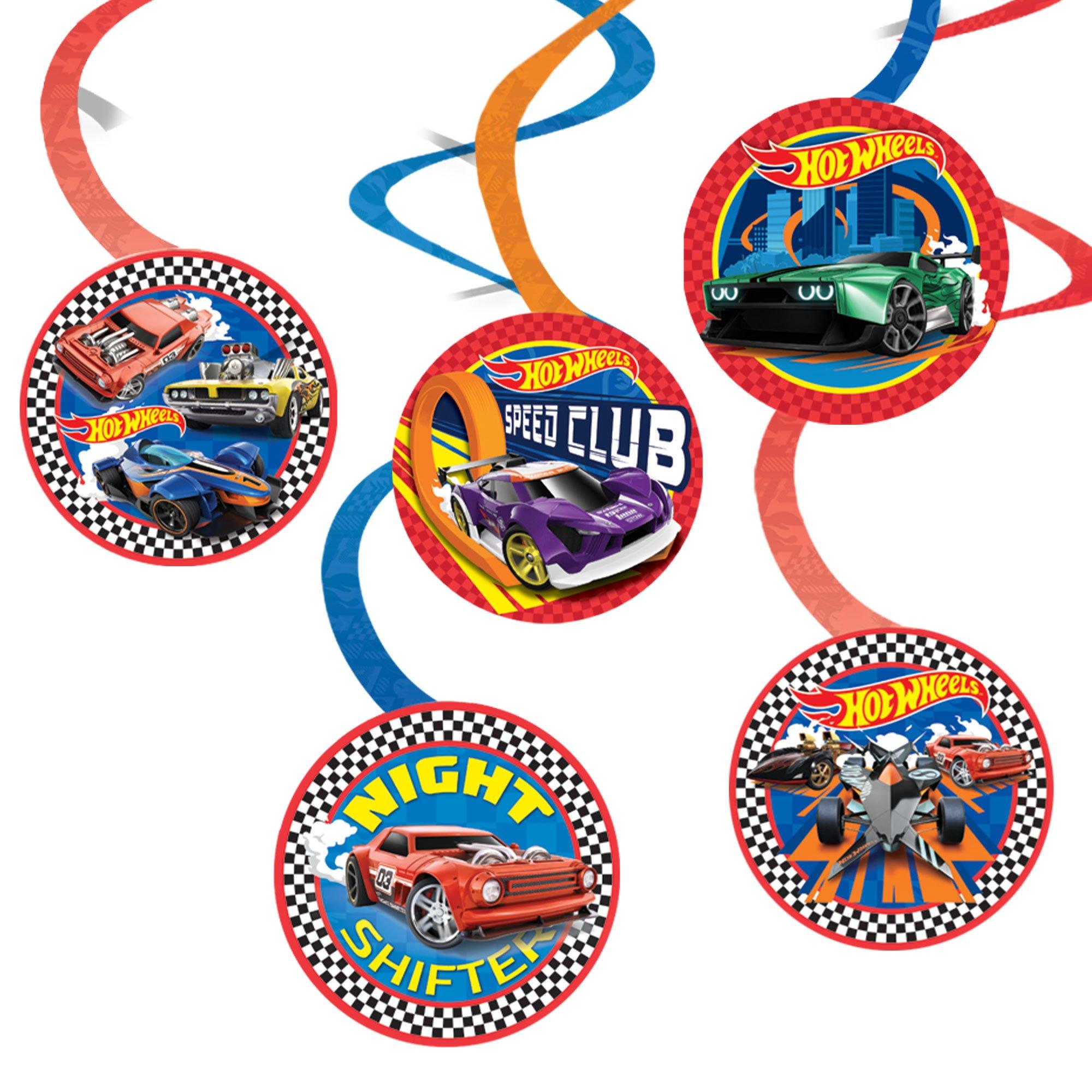 Hot Wheels Swirl Decorations, 12ct