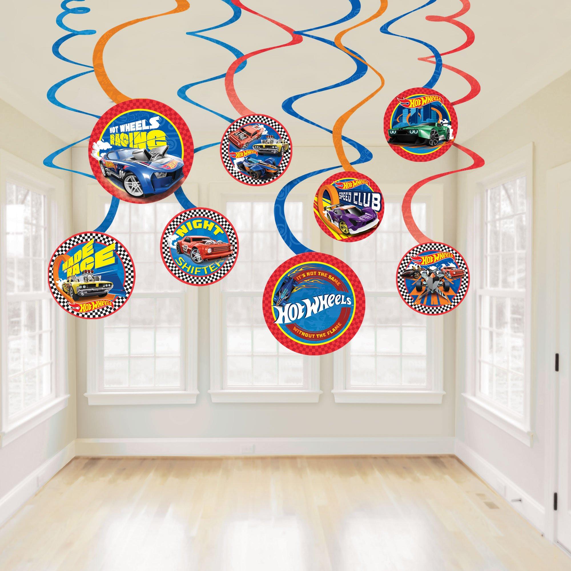 Hot Wheels Swirl Decorations, 12ct