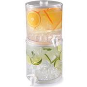 Clear Stackable Beverage Dispensers, 1.3gal, 2ct