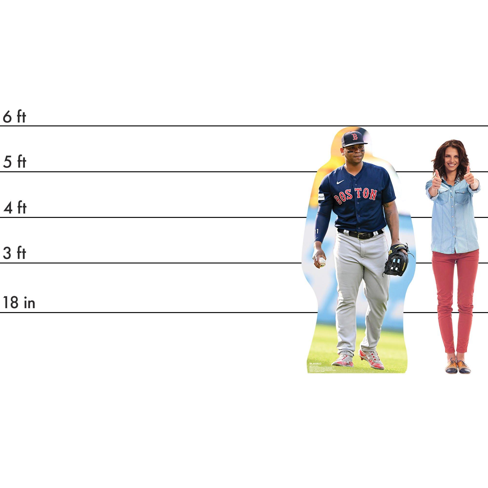 Party City Rafael Devers Life-Size Cardboard Cutout, 2.77ft x 6ft - MLB Boston