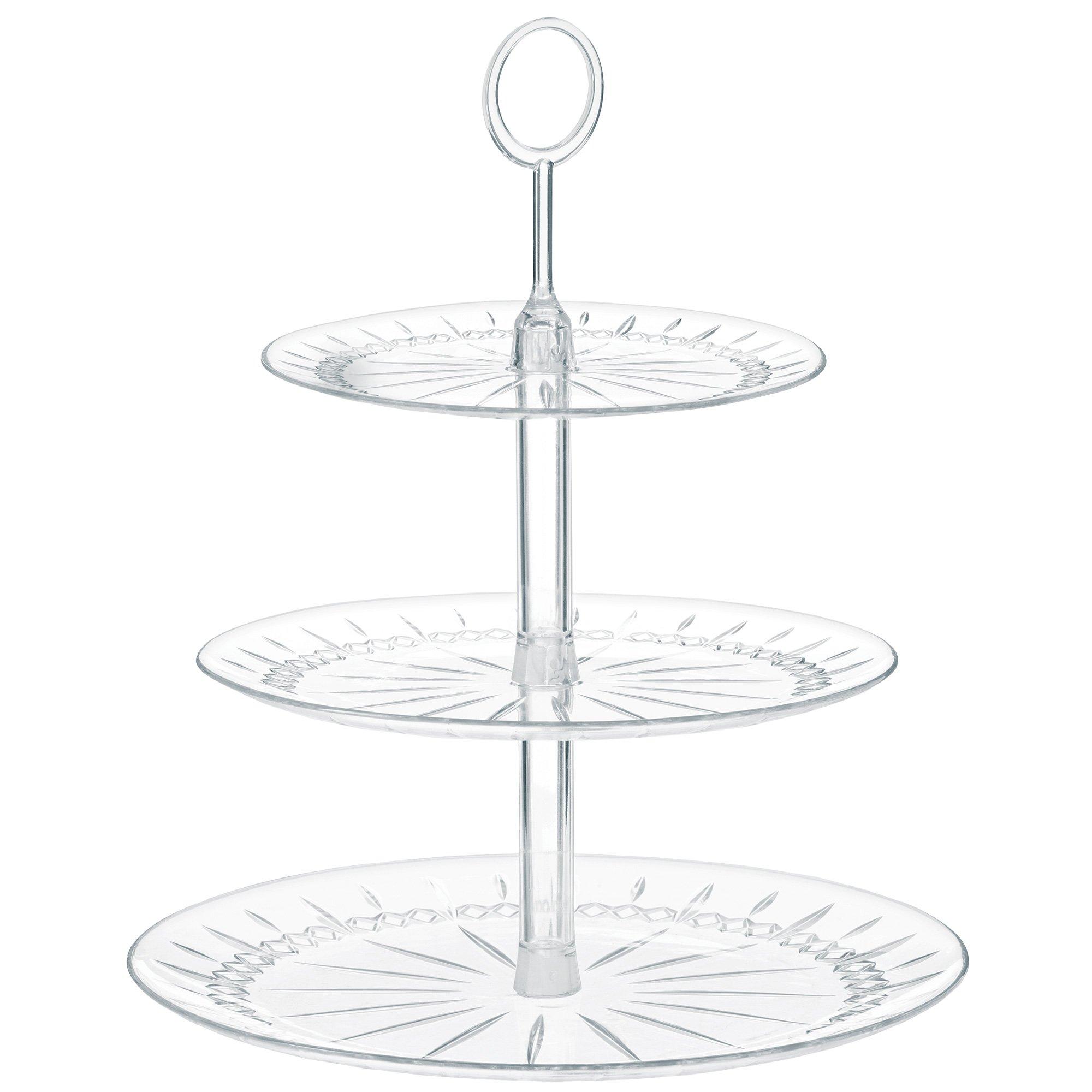 Crystal Clear 3-Tiered Plastic Treat Stand | Party City