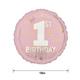 Pink 1st Birthday Foil Balloon, 18in - Little Miss One-derful 