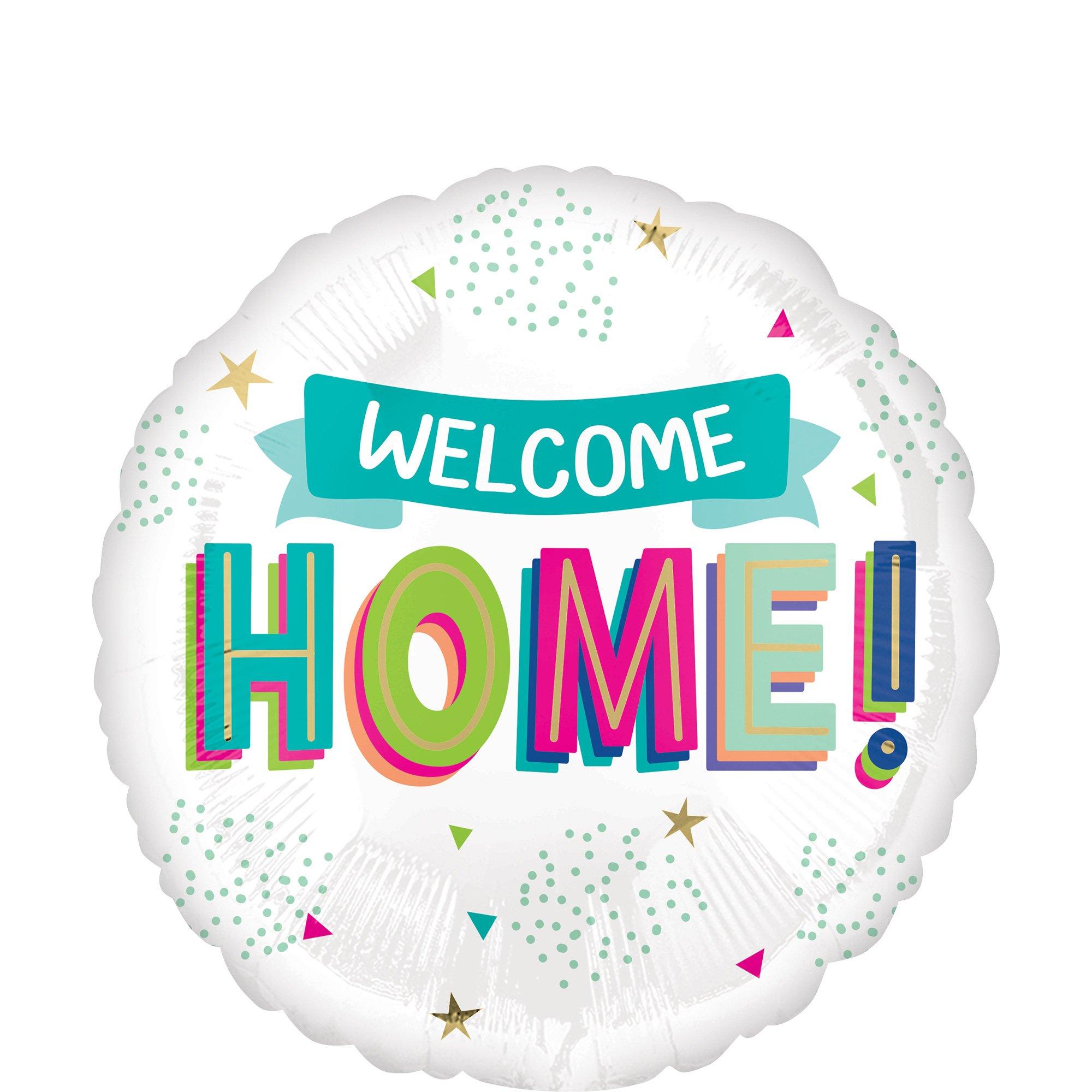 Banner Welcome Home Foil Balloon, 18in