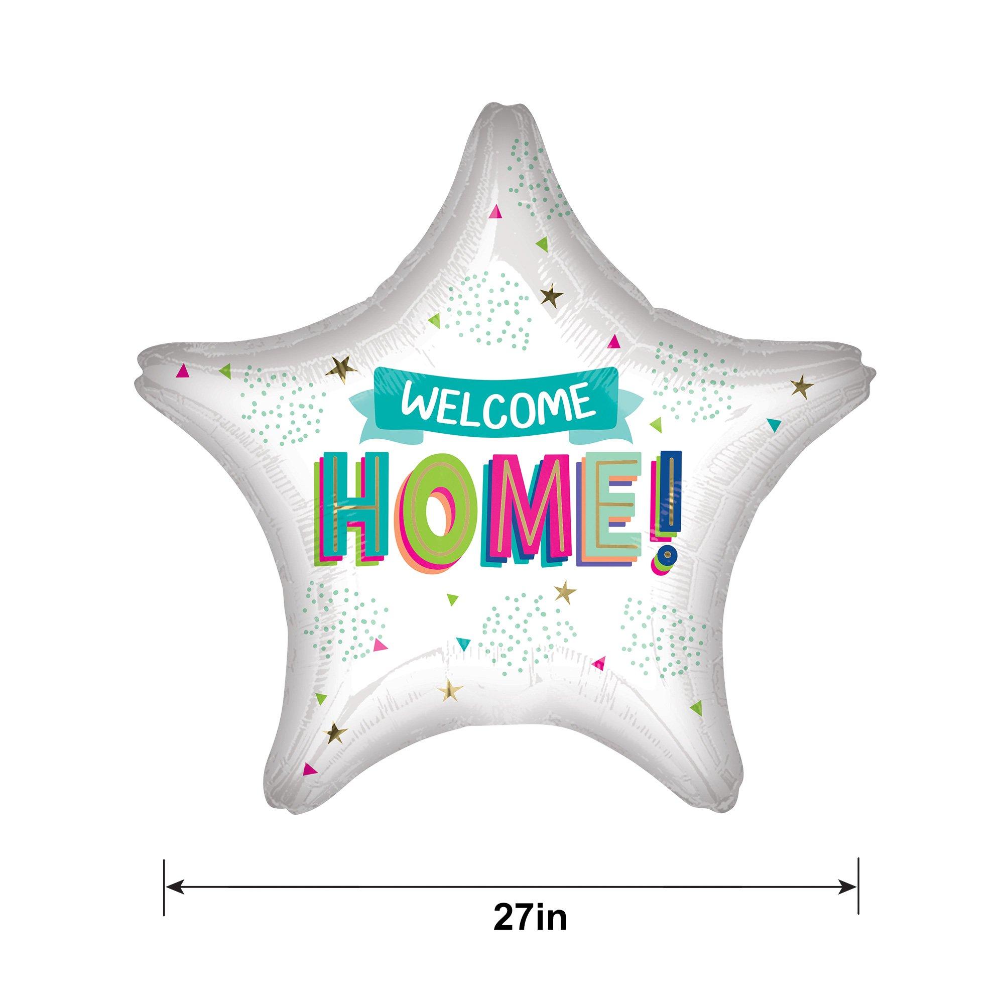 Banner Welcome Home Star-Shaped Balloon, 27in