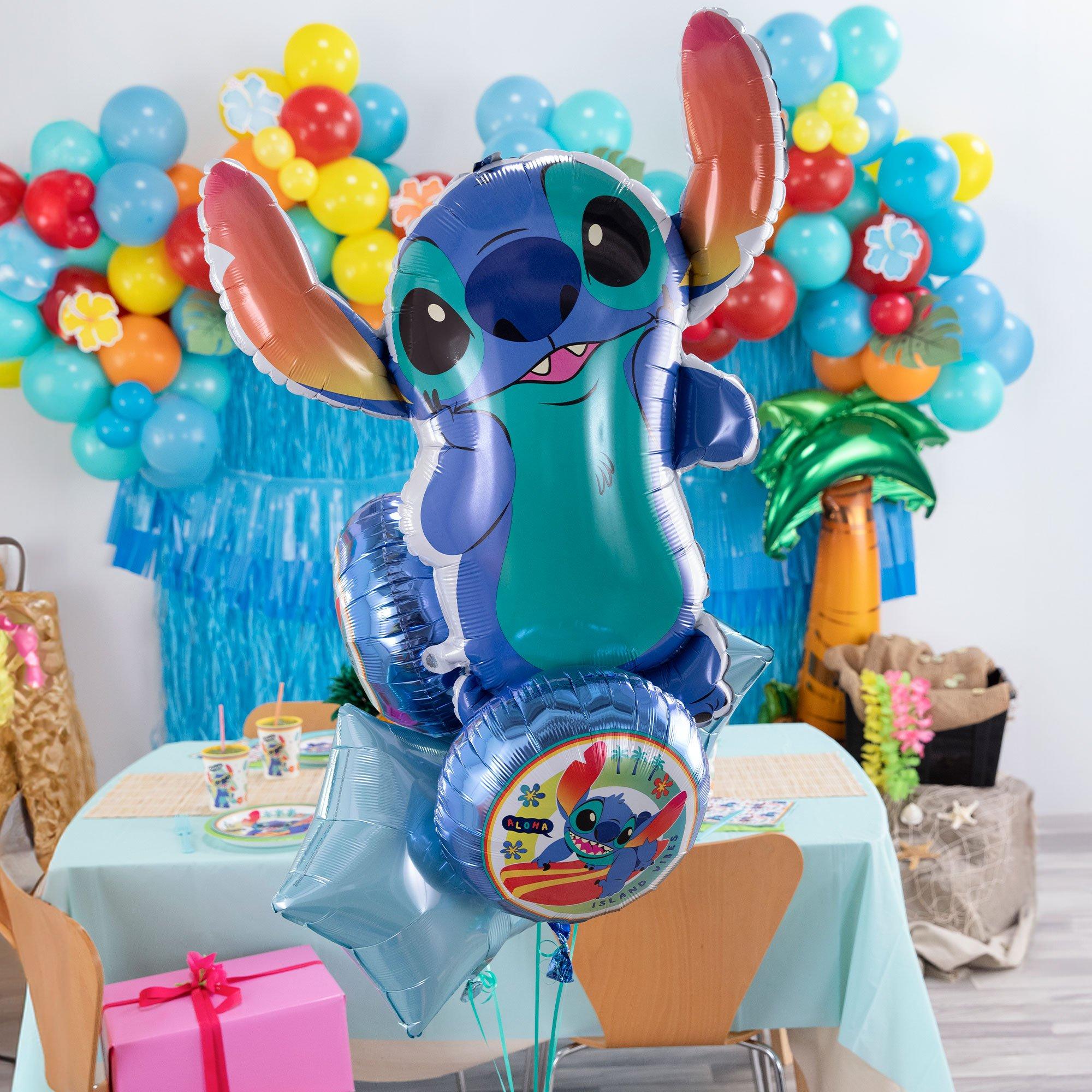 Stitch-Shaped Foil Balloon, 33in - Disney Lilo & Stitch