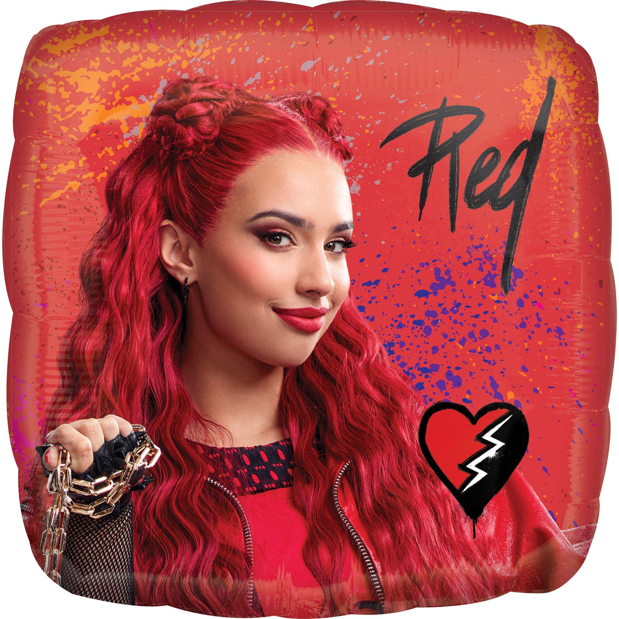 Red & Chloe Double-Sided Square Foil Balloon, 17in - Descendants 4: The Rise of Red