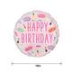 Spa Party Happy Birthday Foil Balloon, 18in