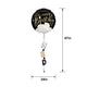 Satin Black, Silver & Gold Happy Birthday Foil Balloon (24in) with Balloon Tail (3.75ft)
