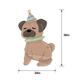 Gliding Puppy Foil Balloon, 34in x 38in - Pawsome Birthday