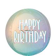 Pastel Dream Happy Birthday Orbz Balloon, 15in x 16in