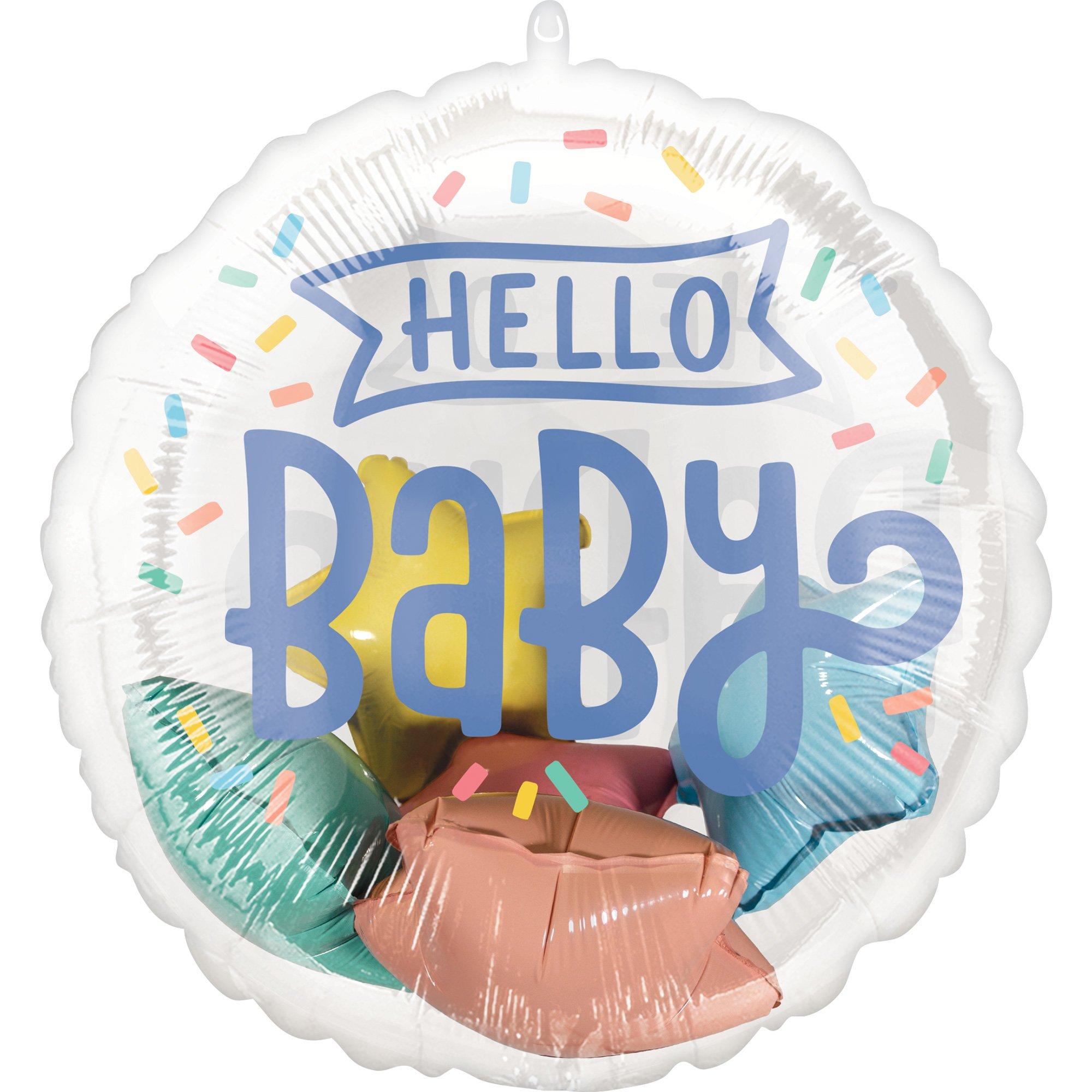 Sweet Baby Shapes Hello Baby Stuffed Plastic Balloon, 20in