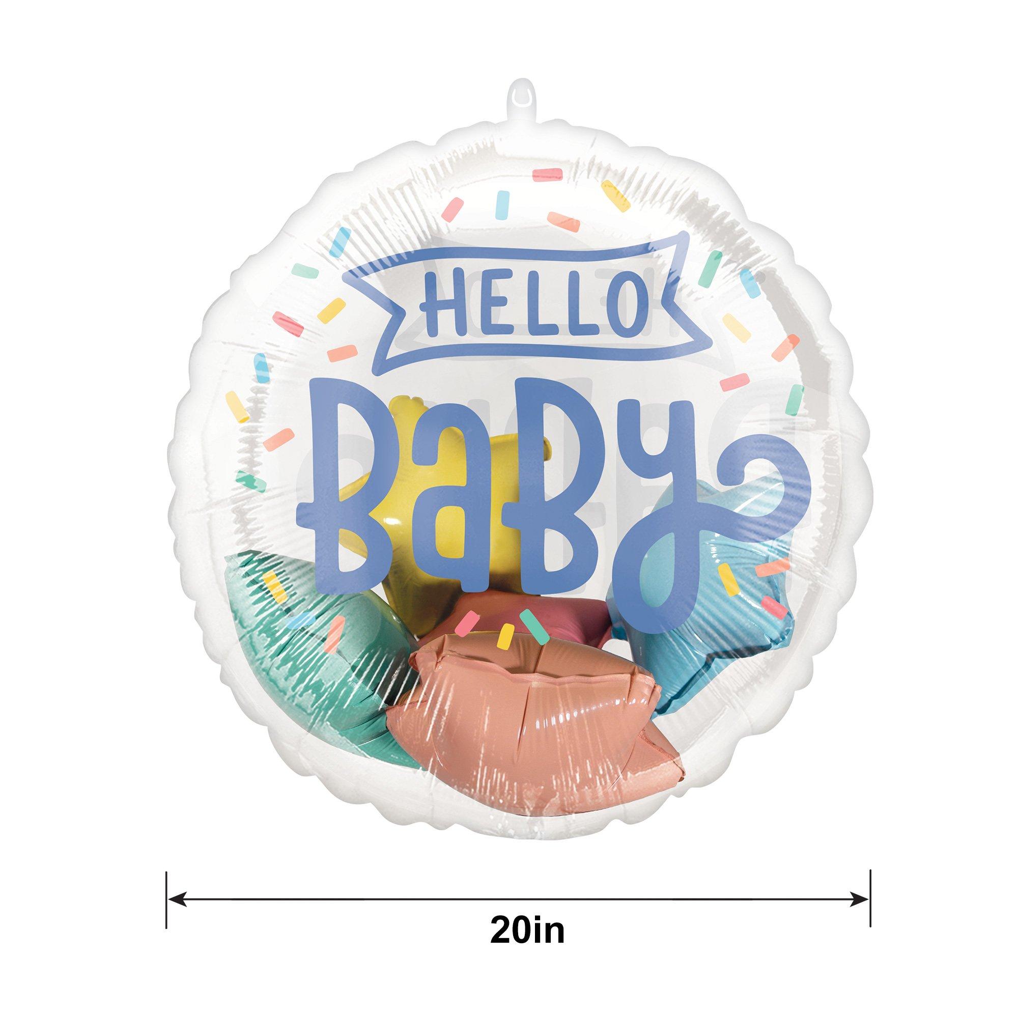 Sweet Baby Shapes Hello Baby Stuffed Plastic Balloon, 20in
