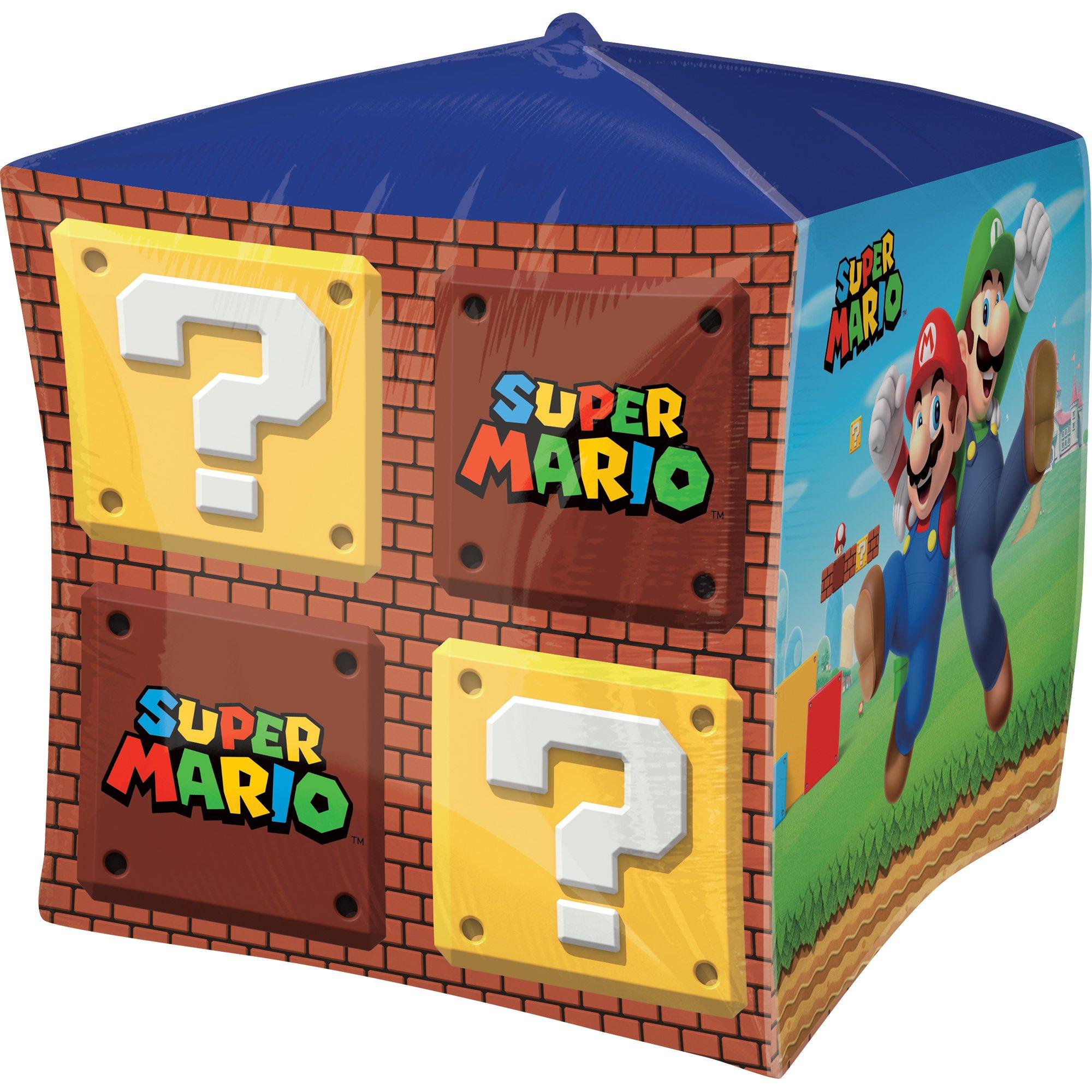 Super Mario Bros Cubez Foil Balloon, 15in