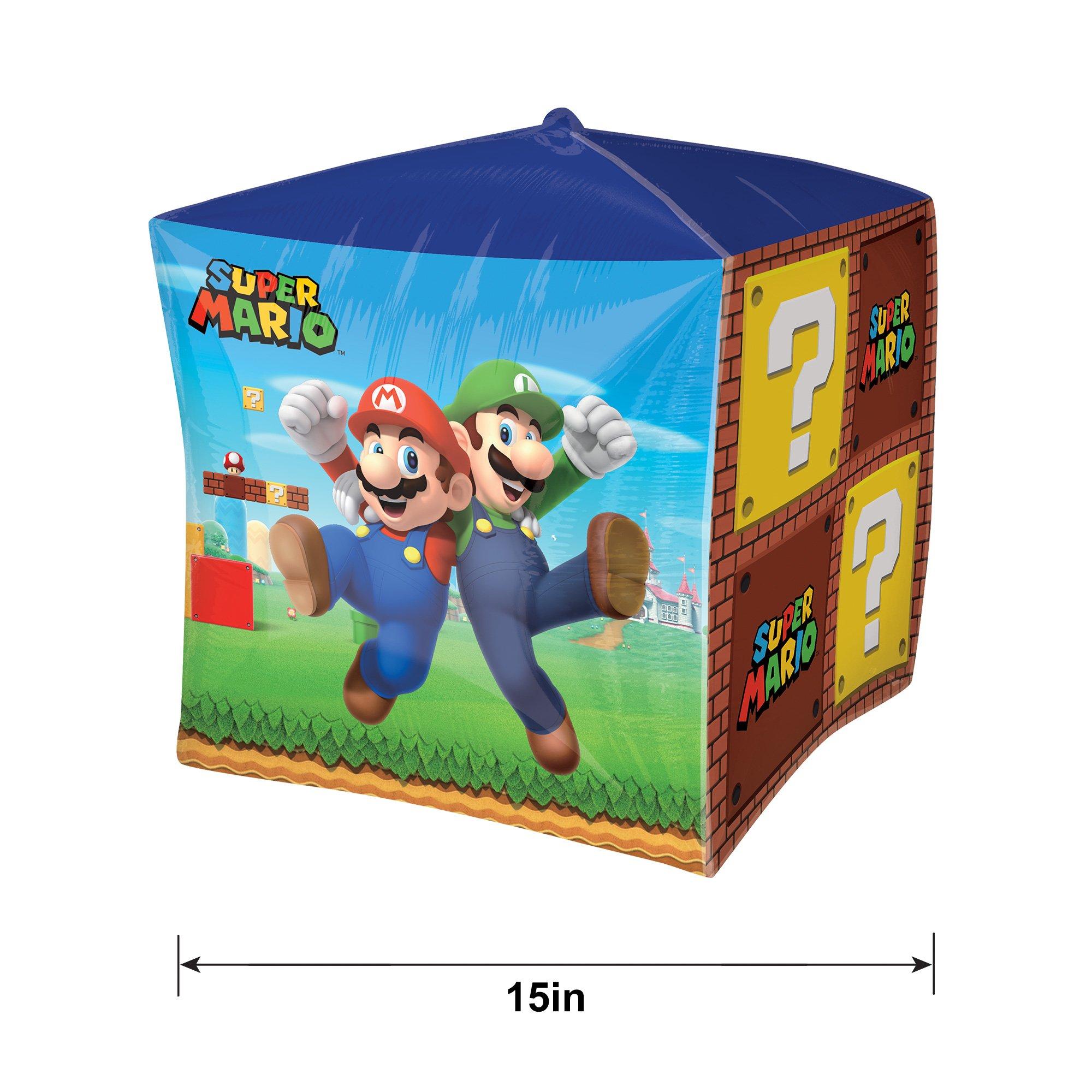 Super Mario Bros Cubez Foil Balloon, 15in