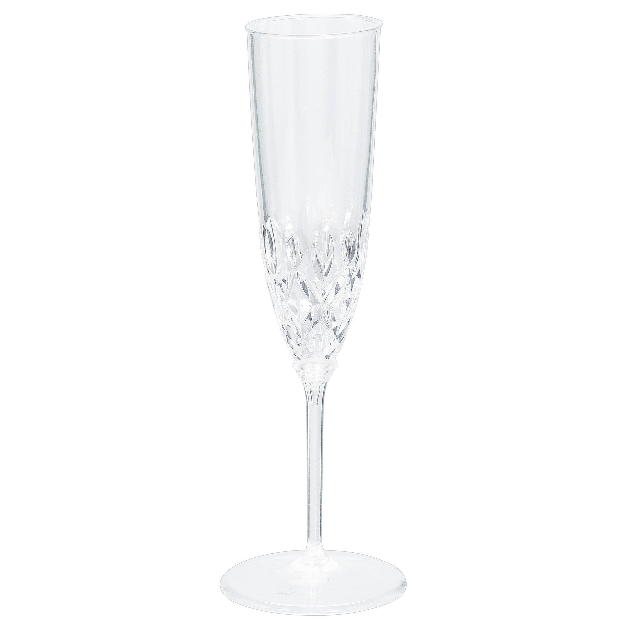 Clear Premium Plastic Champagne Flutes