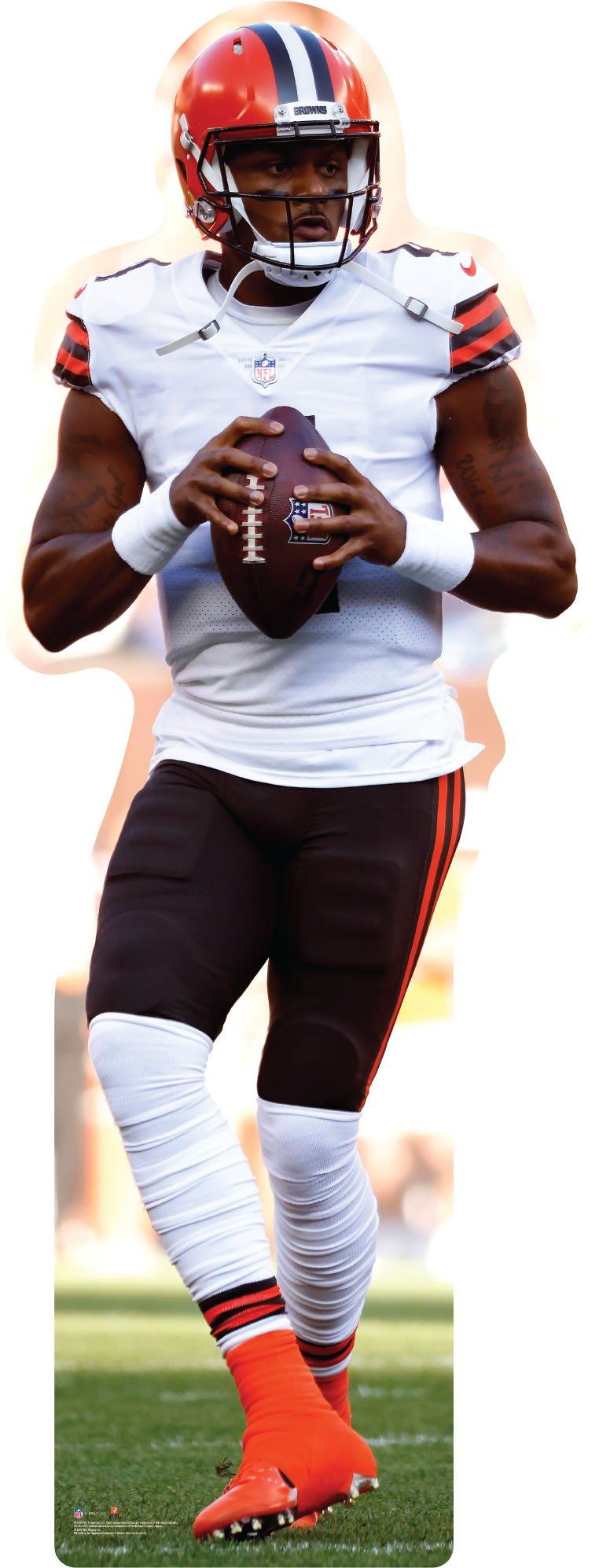 NFL Cleveland Browns Deshaun Watson Life-Size Cardboard Cutout, 6ft 2in