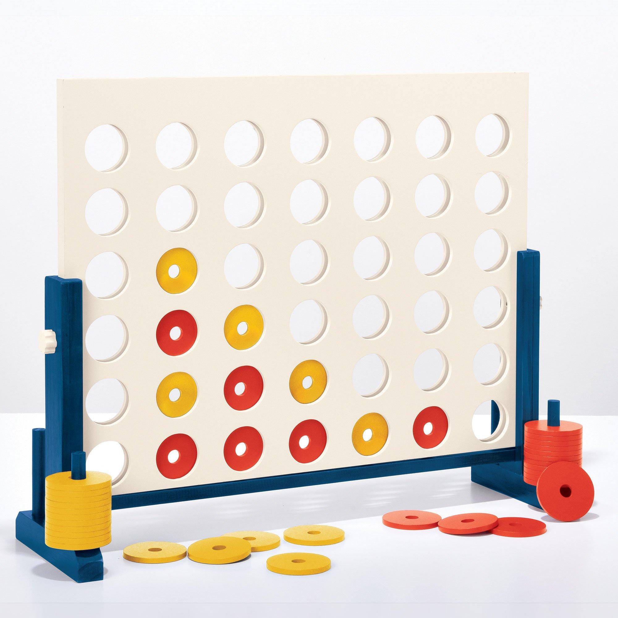 Oversized Four-in-a-Row Game, 23.25in x 17.75in, 43pc