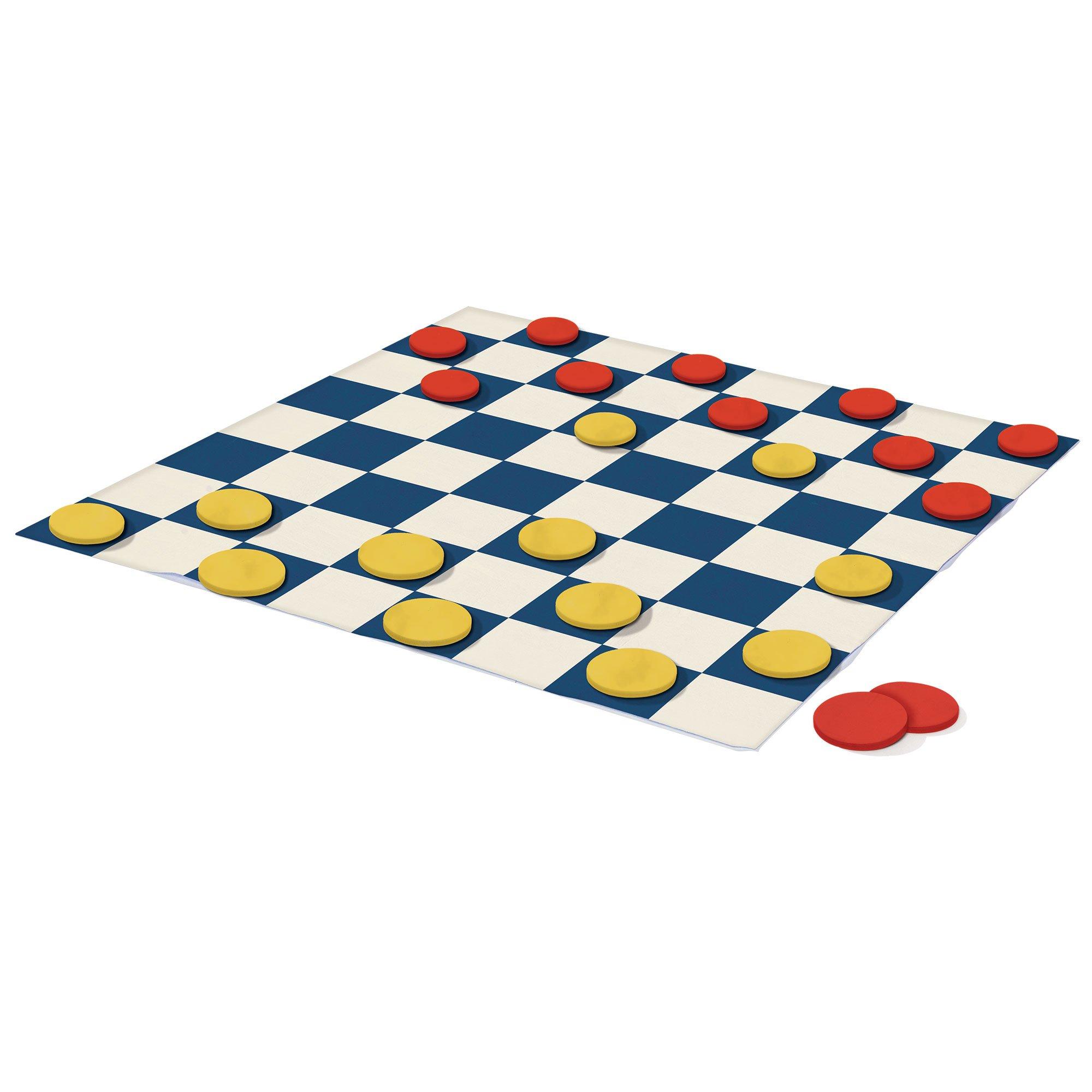 Giant Checkers Game Set, 25pc