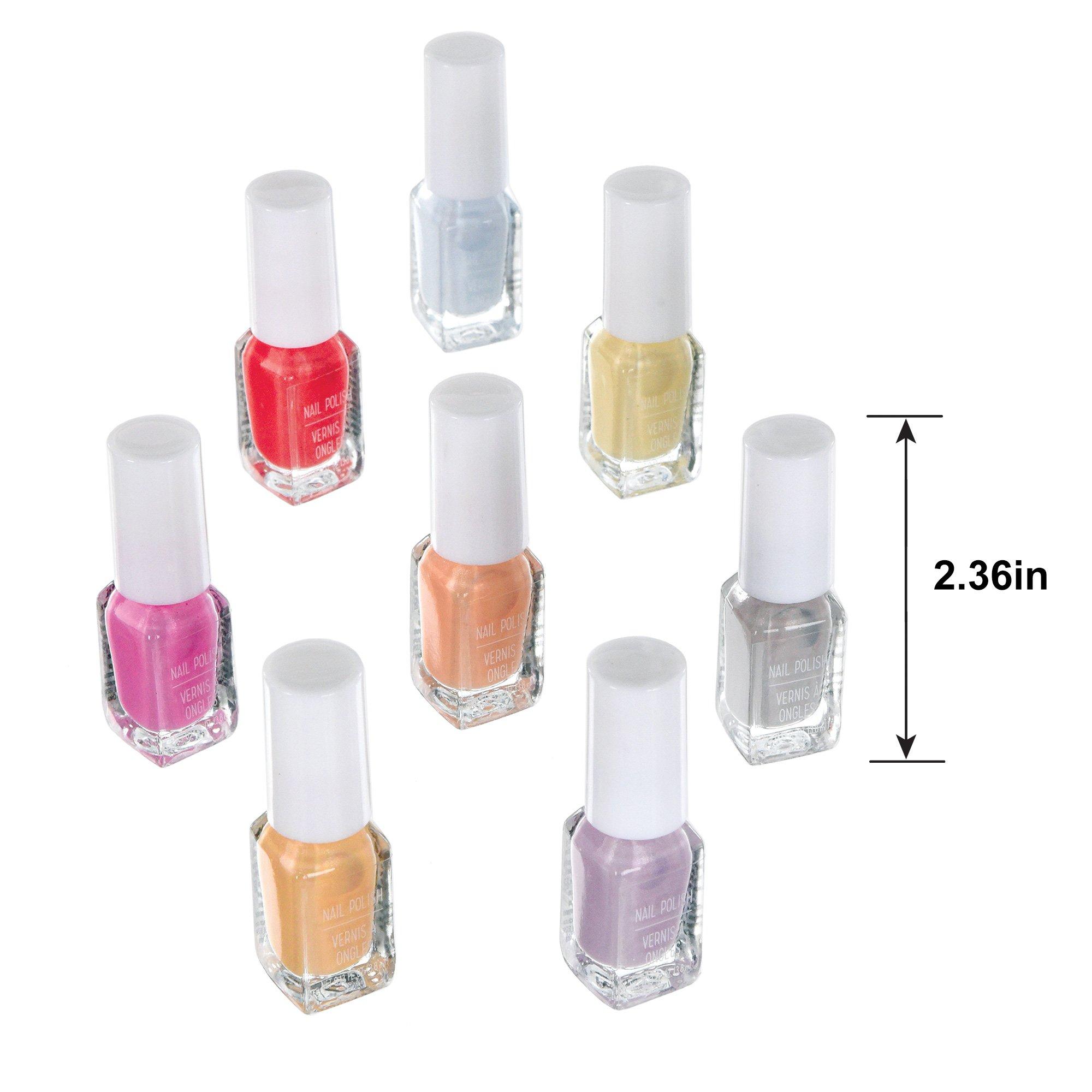 Metallic Rainbow Nail Polishes, 8ct