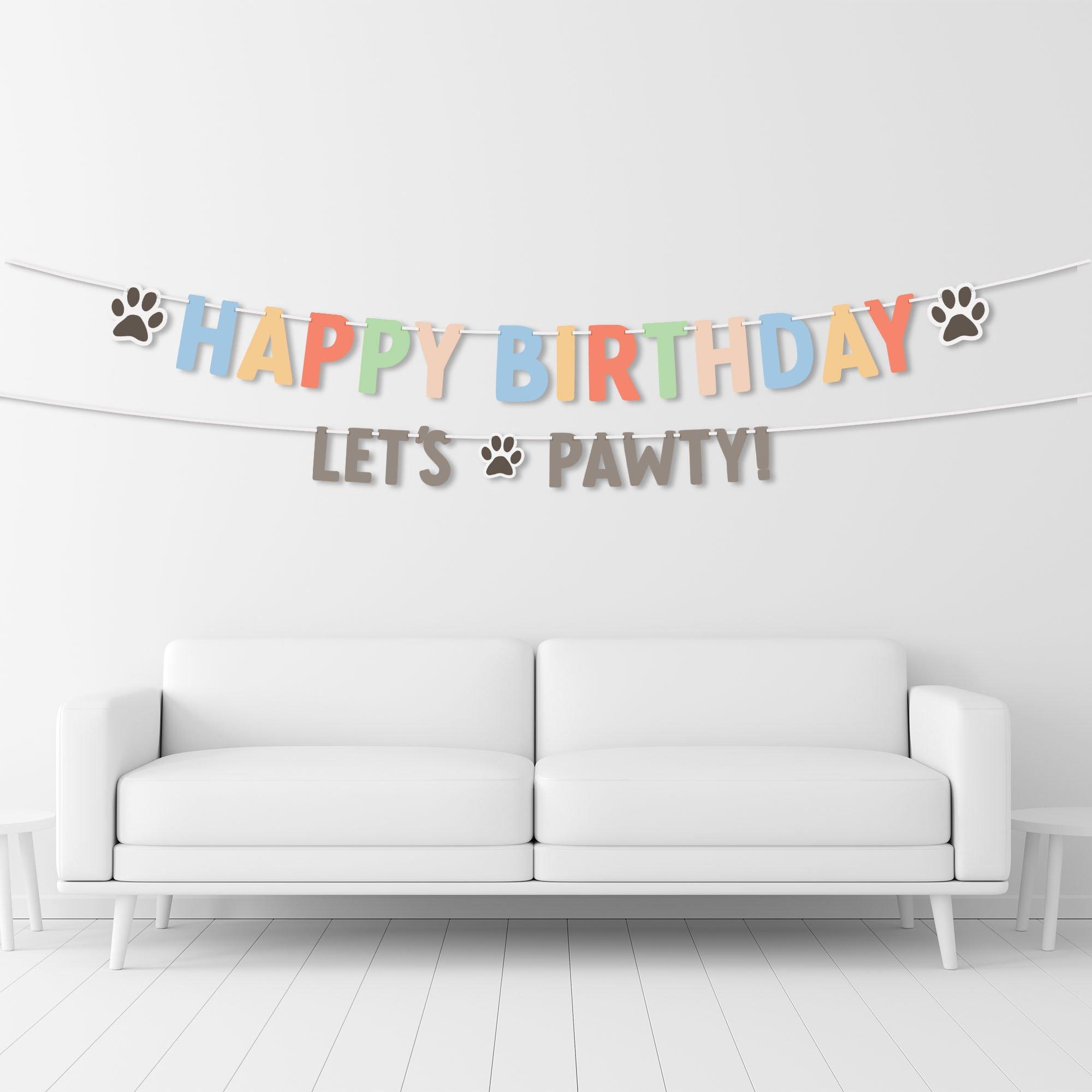 Pawsome Party Cardstock Banners, 2ct