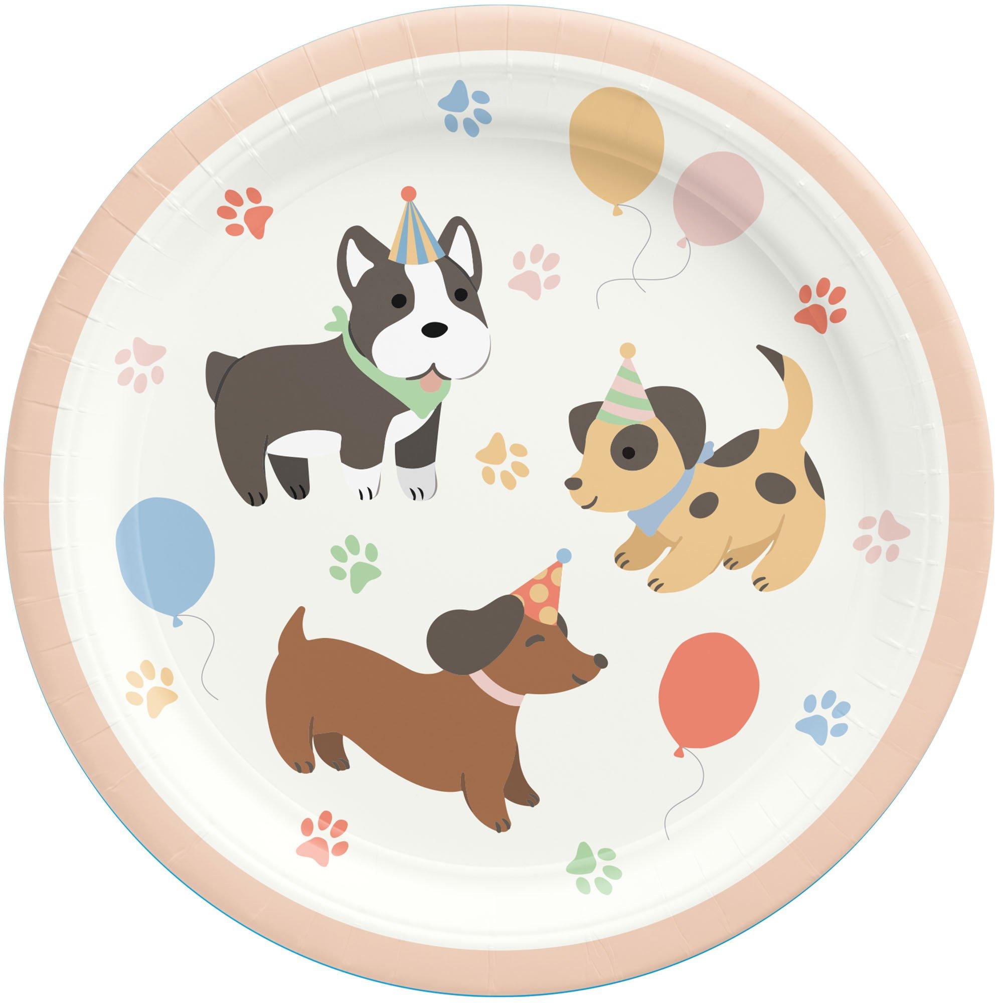 Pawsome Party Paper Lunch Plates, 9in, 8ct