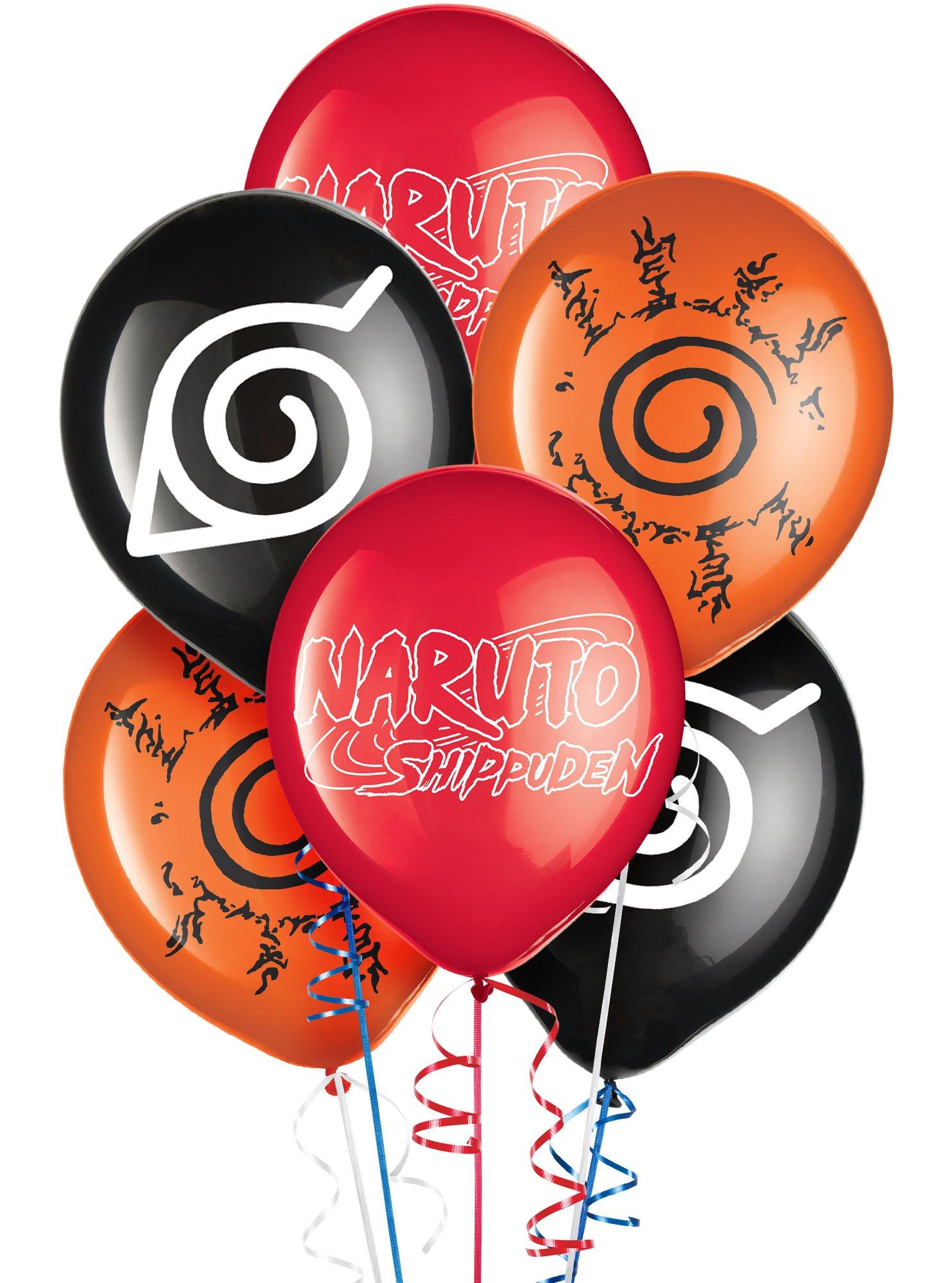6ct, 12in, Naruto Shippuden Latex Balloons