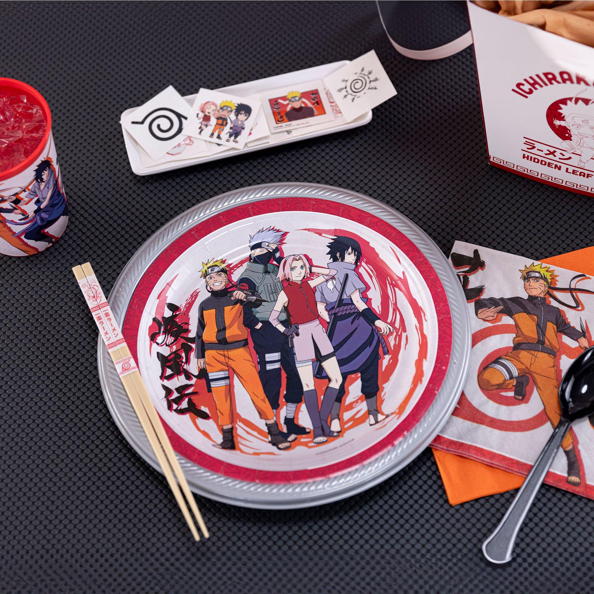 Naruto Shippuden Team 7 Paper Lunch Plates, 9in, 8ct