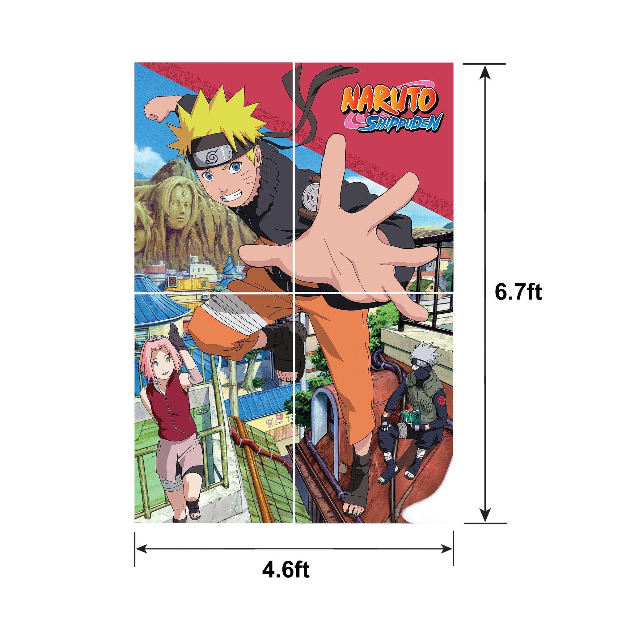 Naruto Shippuden Plastic & Cardstock Photo Booth Kit, 4.6ft x 6.7ft