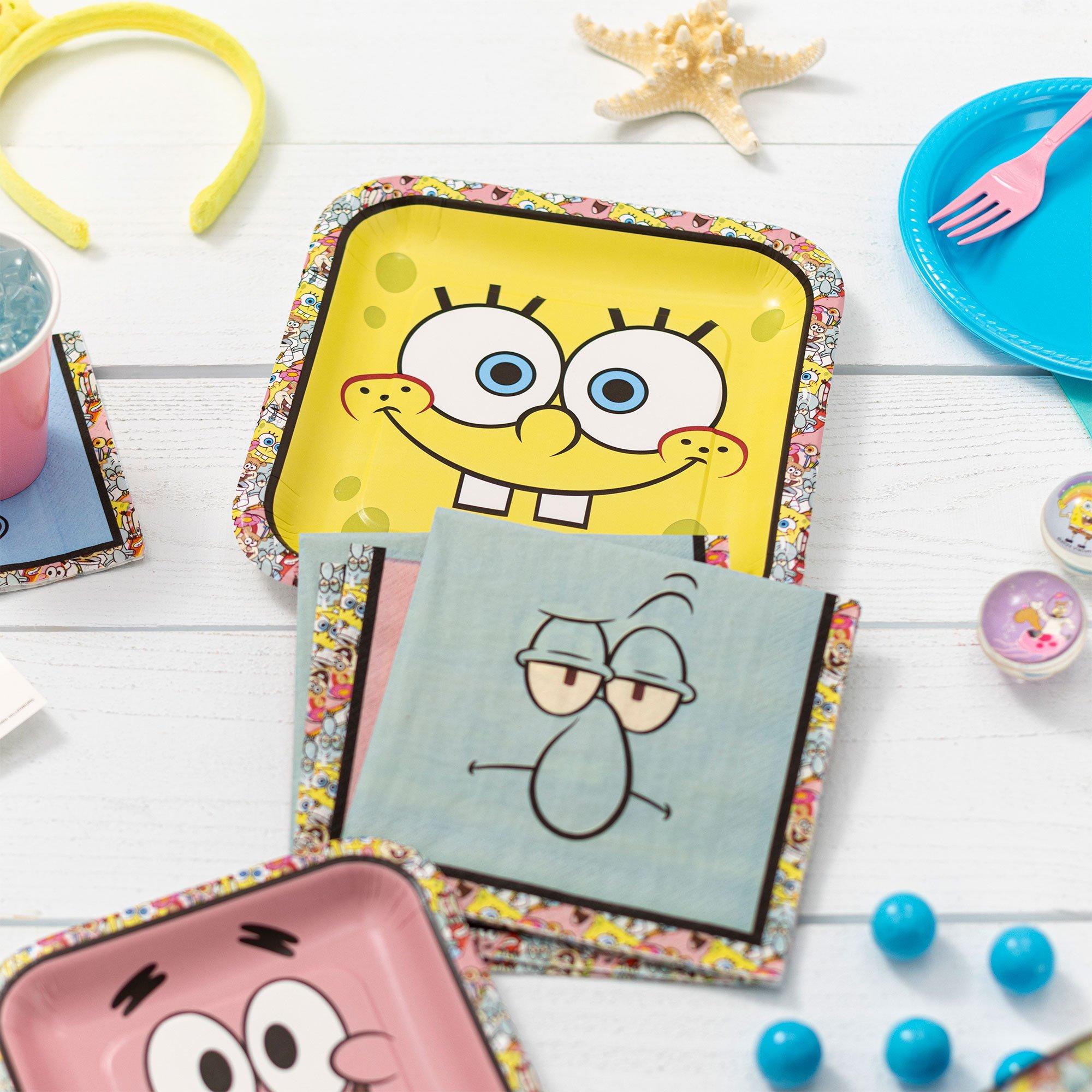 SpongeBob SquarePants Paper Lunch Plates, 9in, 8ct