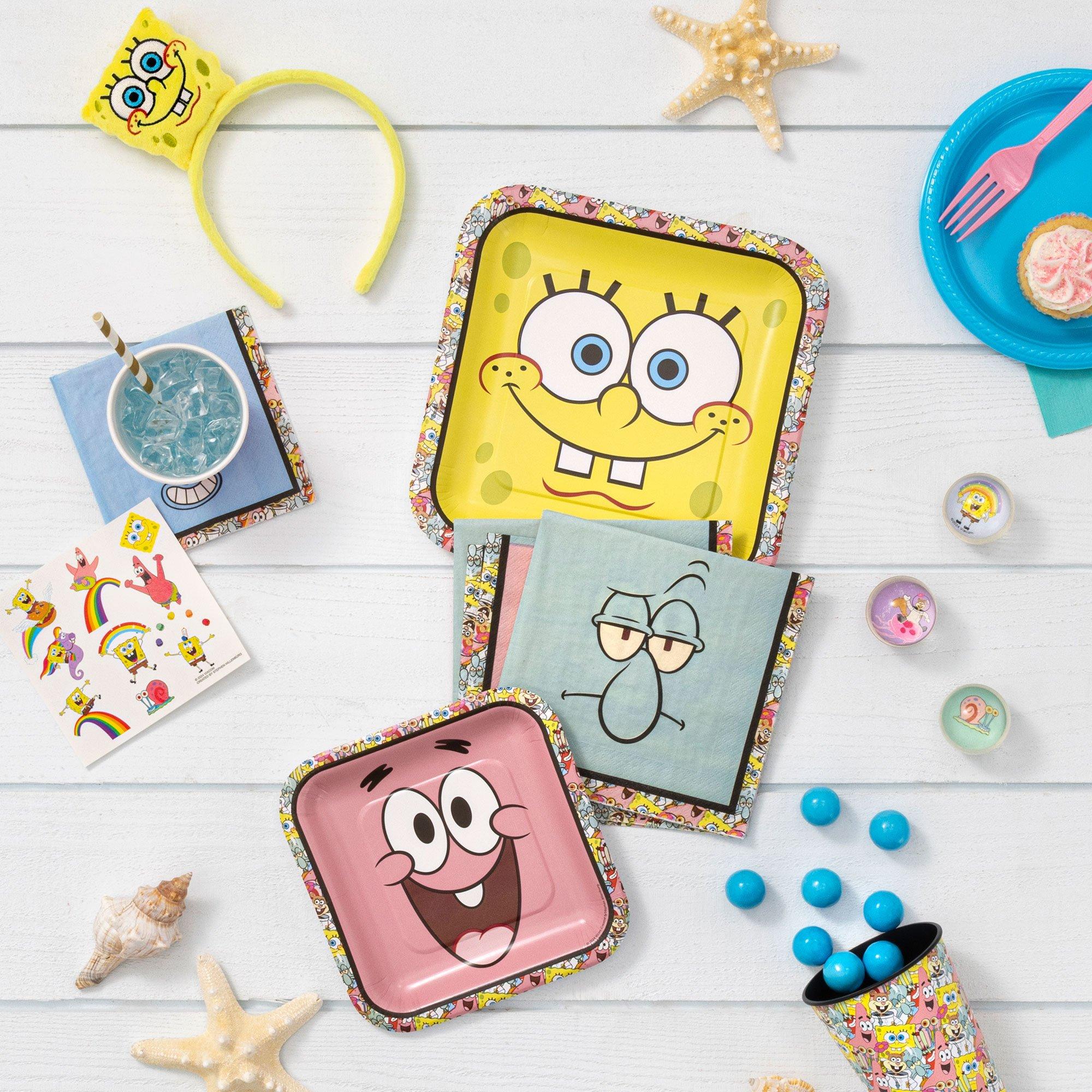 SpongeBob SquarePants Paper Lunch Plates, 9in, 8ct