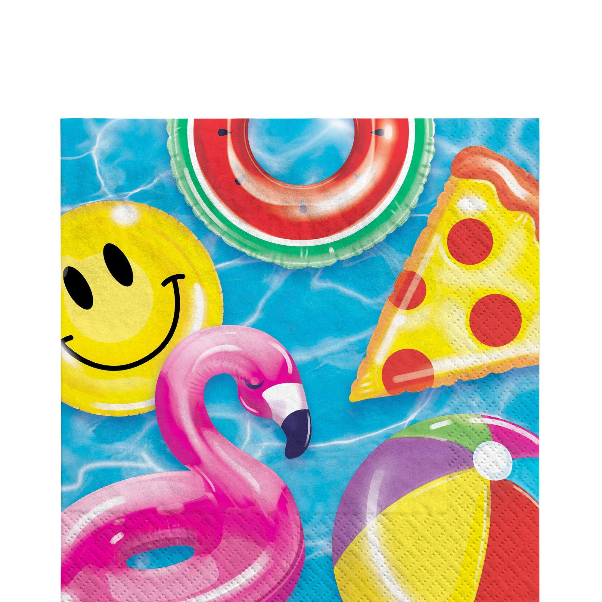 Cool Pool Paper Lunch Napkins, 6.5in, 40ct