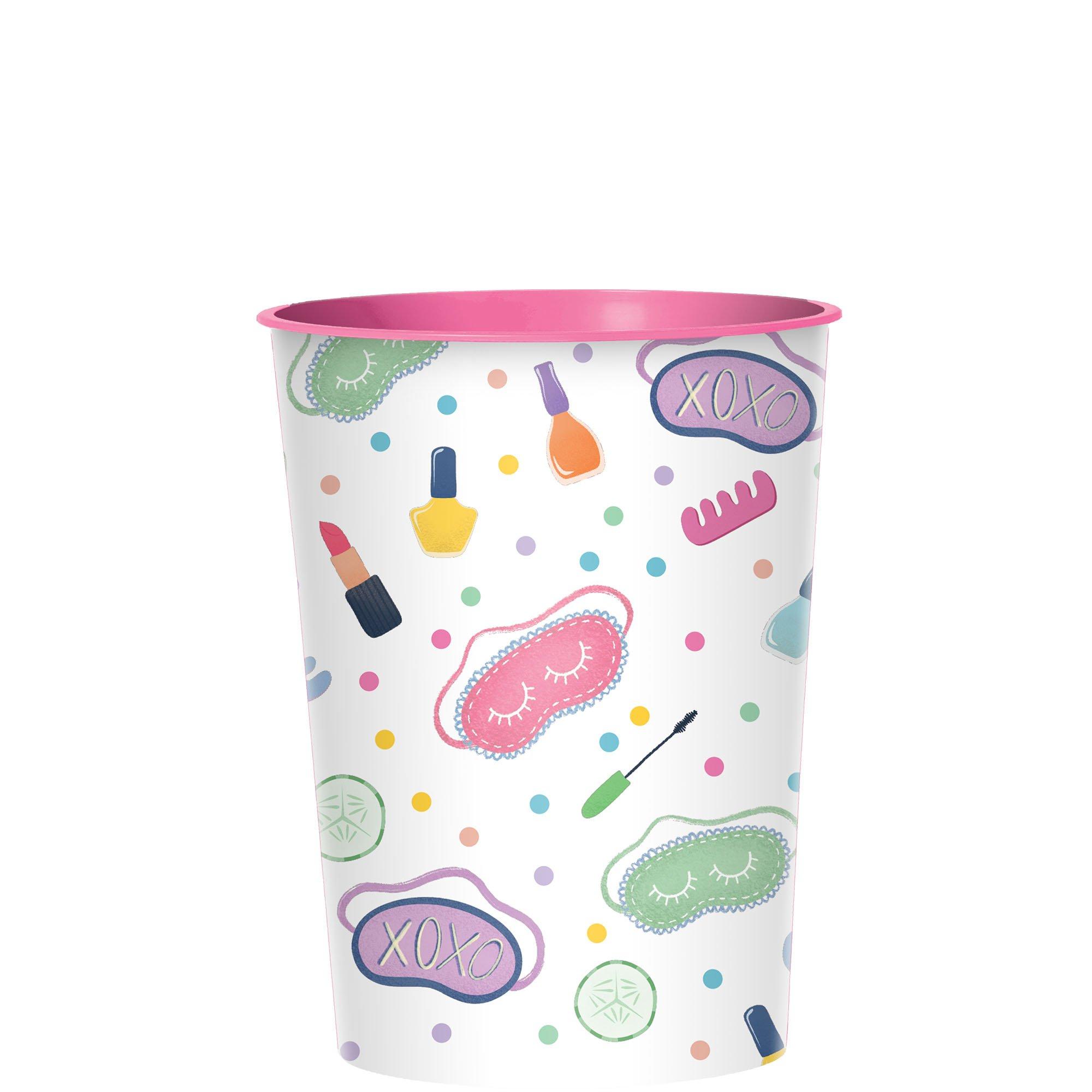 Spa Party Plastic Favor Cup, 16oz 