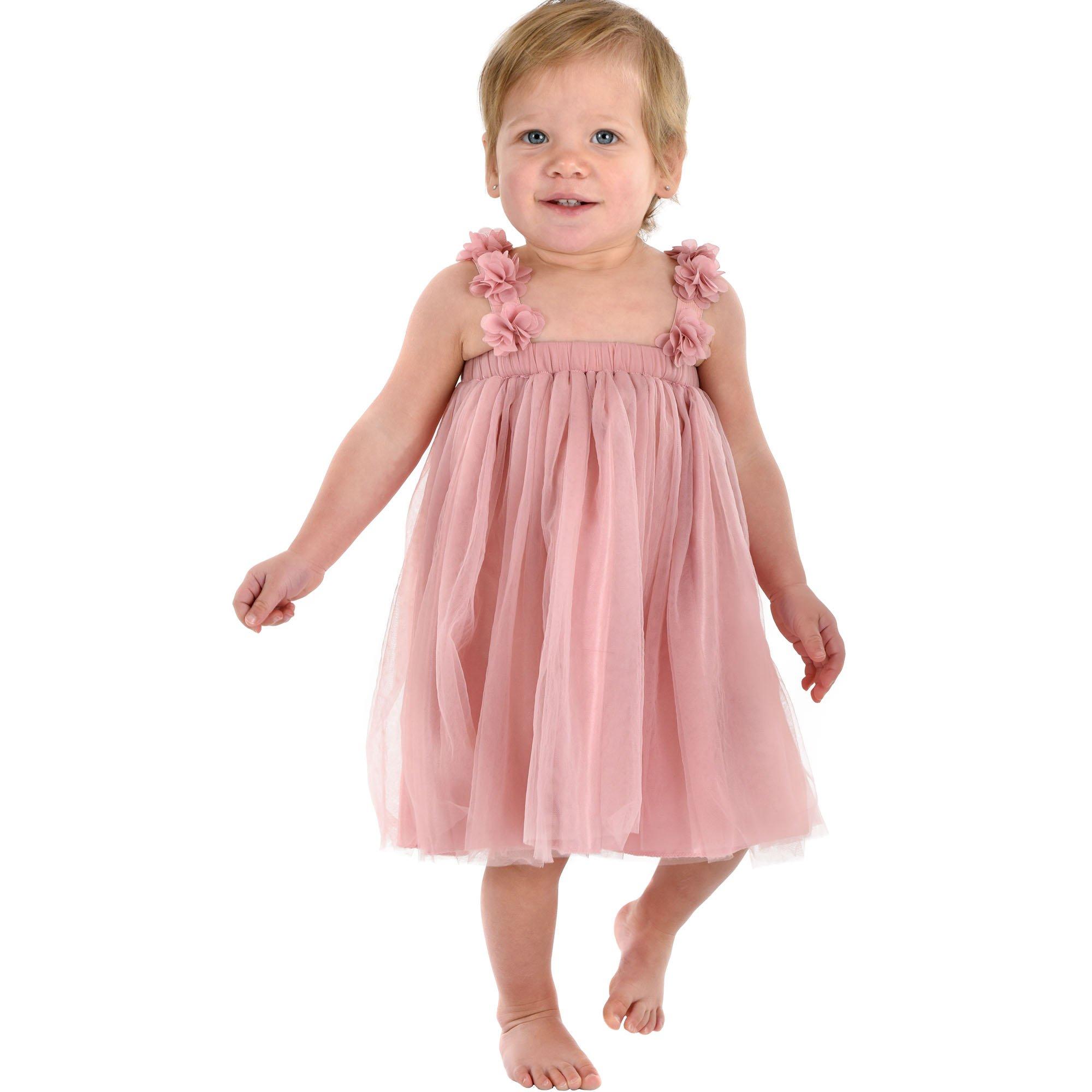 Kids’ Pink 1st Birthday Tulle Dress