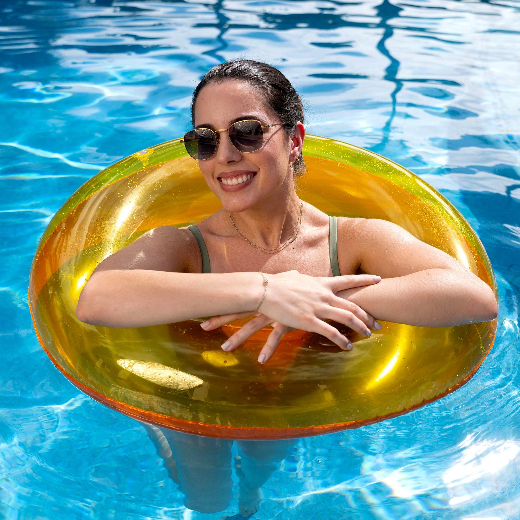 PoolCandy Translucent & Inflatable Pool Tube