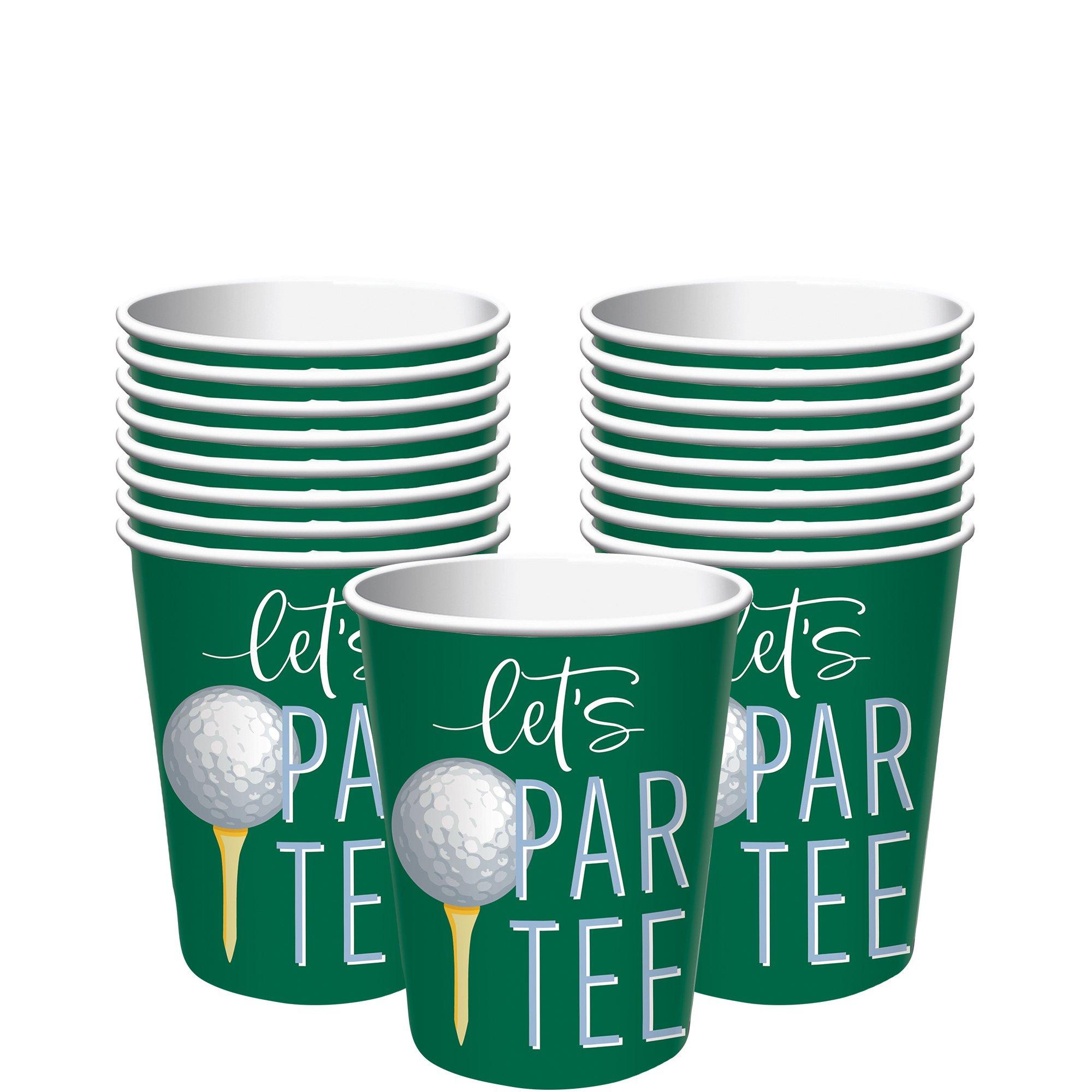 Let's Par Tee Golf Paper Cups, 12oz, 20ct - Hole in One