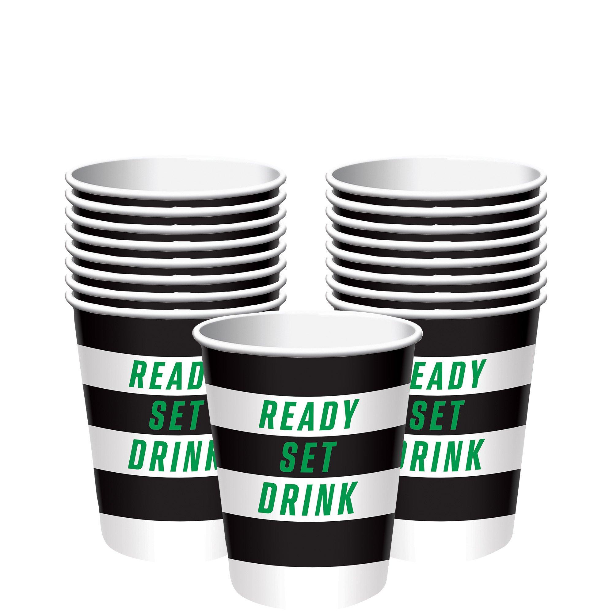 Ready Set Drink Football Paper Cups, 12oz, 20ct