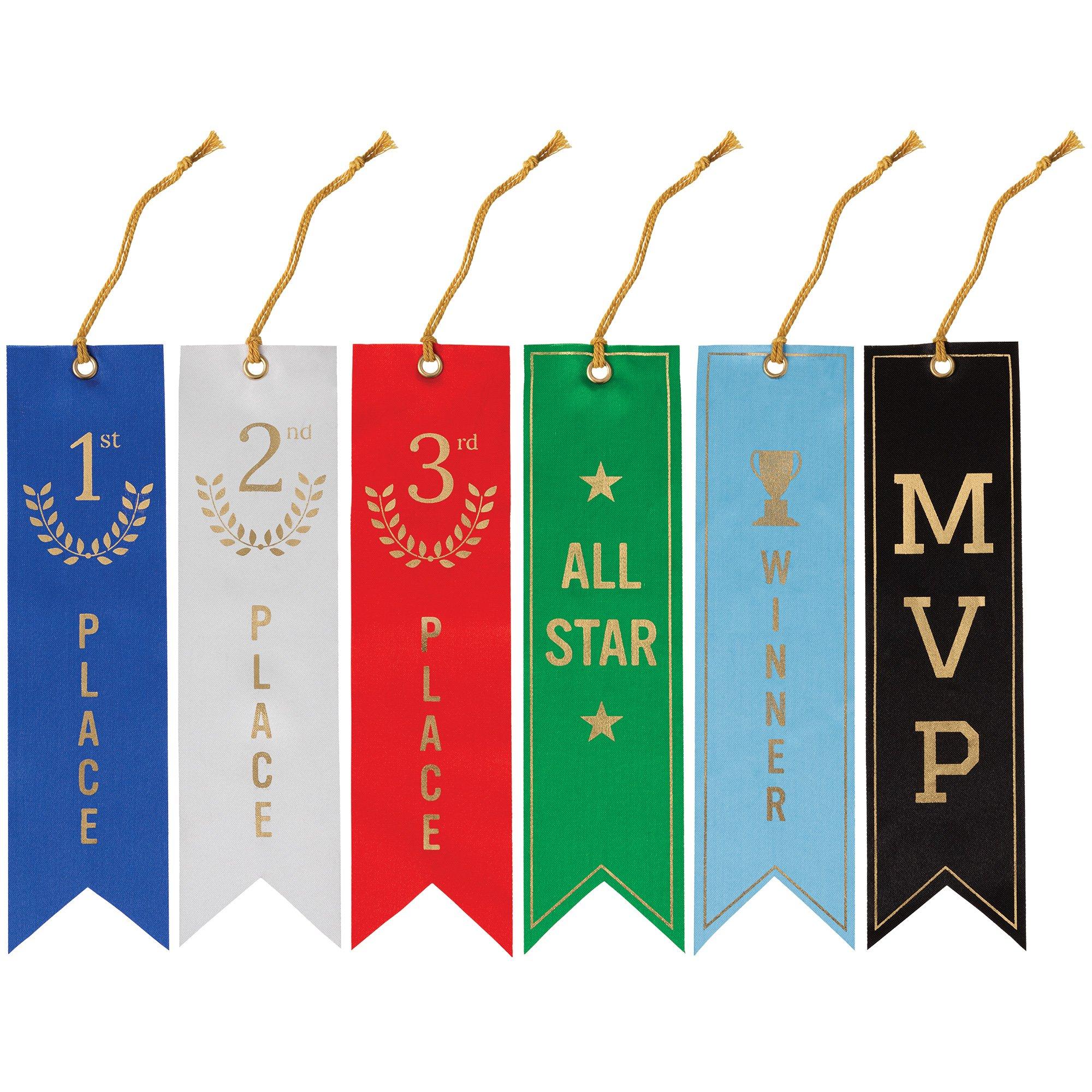 Sports Recognition Ribbons, 7.5in, 6ct