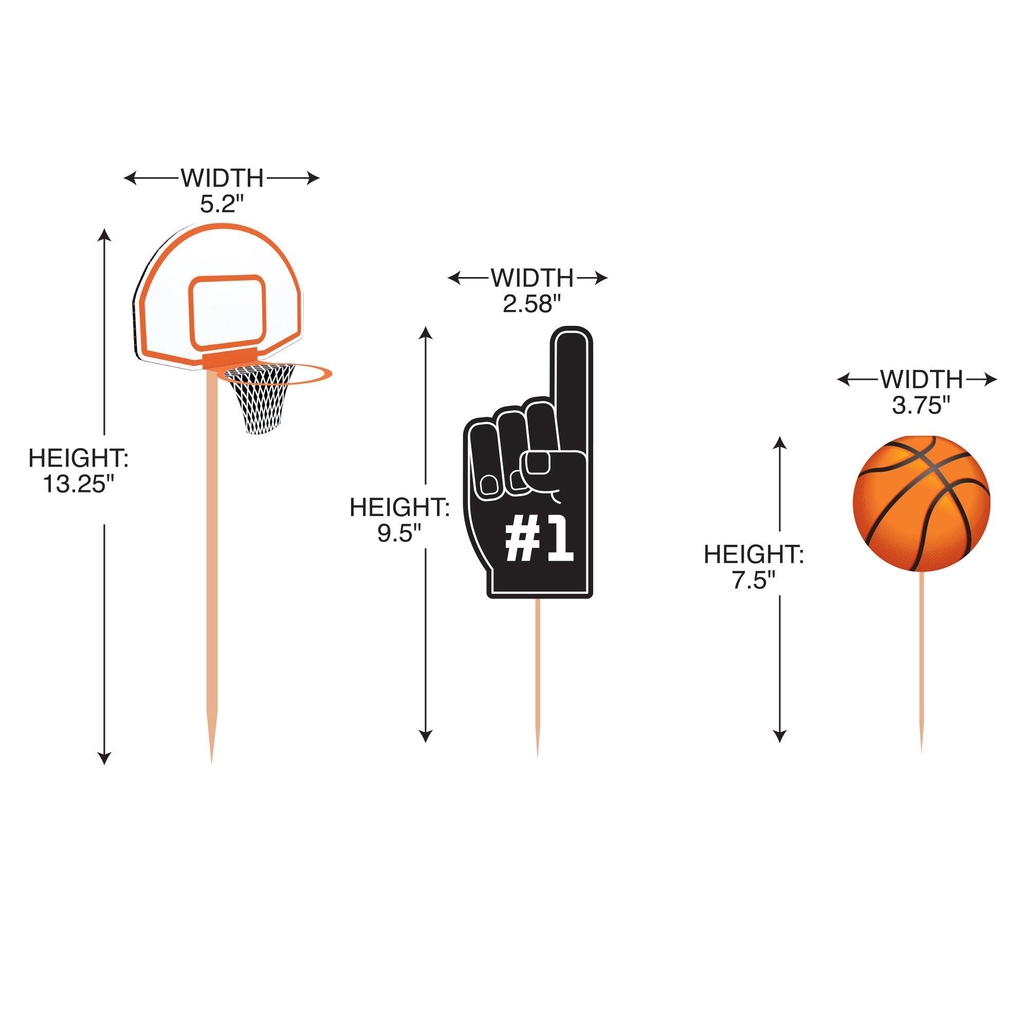 Alley Oop Basketball Buffet Decorating Kit, 12pc