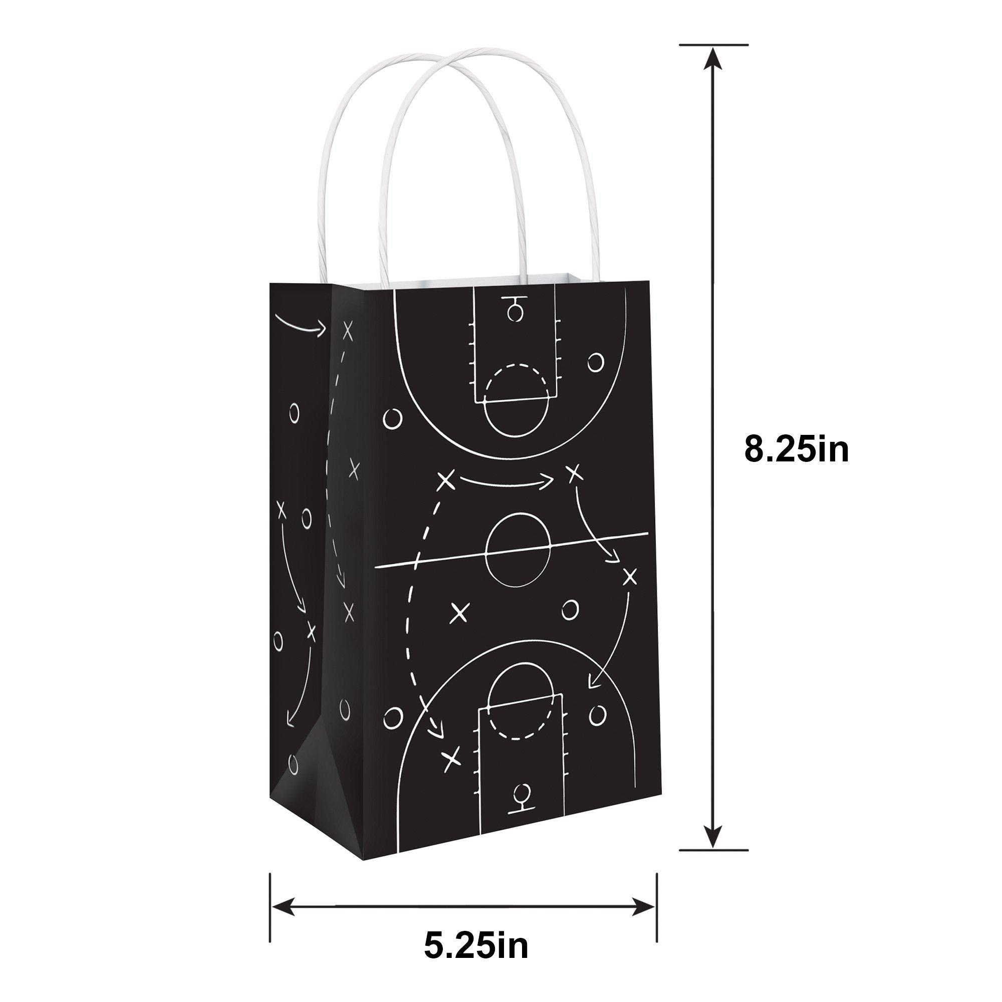Basketball Play Paper Favor Bags, 5.25in x 8.25in, 8ct - Alley Oop
