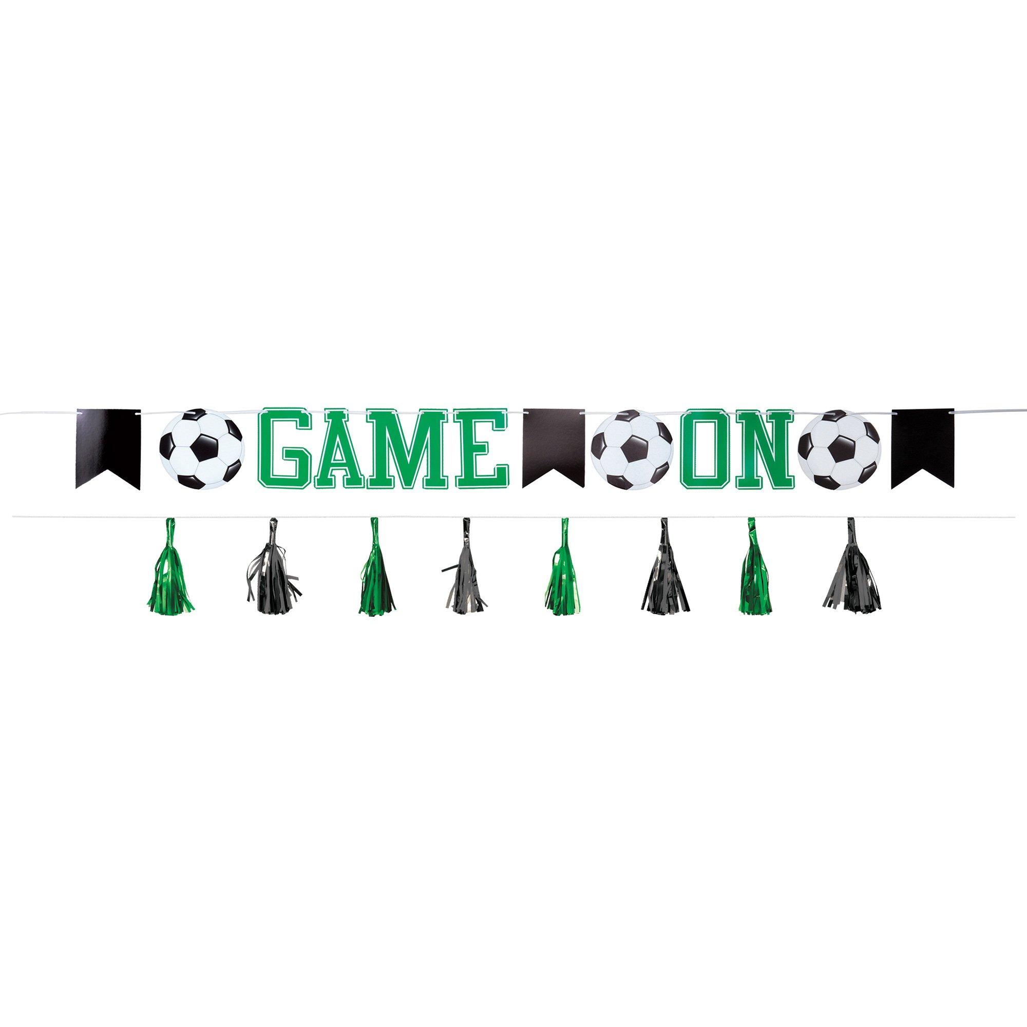 Game On Soccer Cardstock & Foil Banner Set, 2pc, 6ft - Corner Kick ...