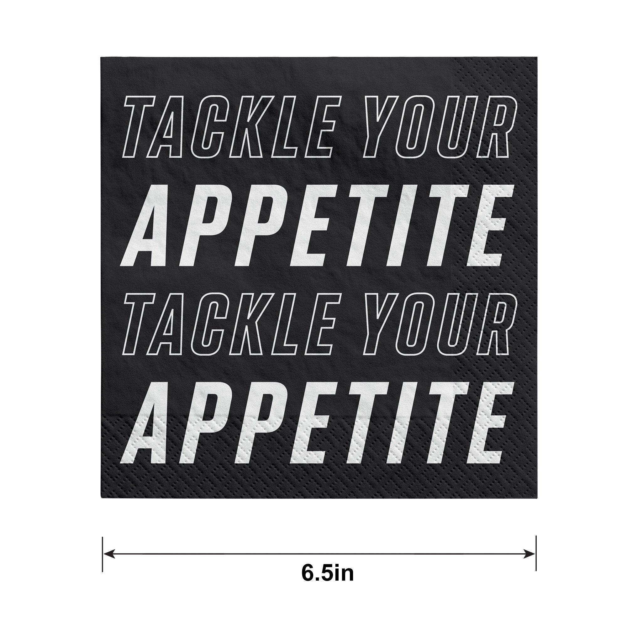 Tackle Your Appetite Paper Lunch Napkins, 676in, 100ct - Ready Set
