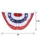 Patriotic Americana Fabric Bunting, 6.25ft x 3.3ft