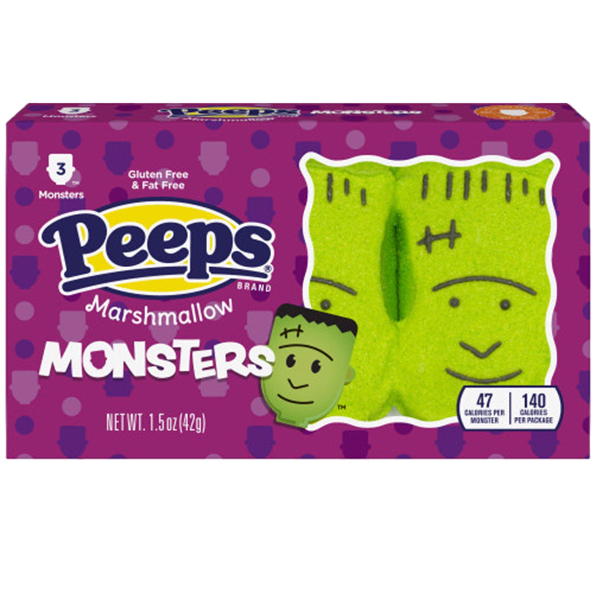 Peeps Marshmallow Monsters, 3ct - Halloween Candy