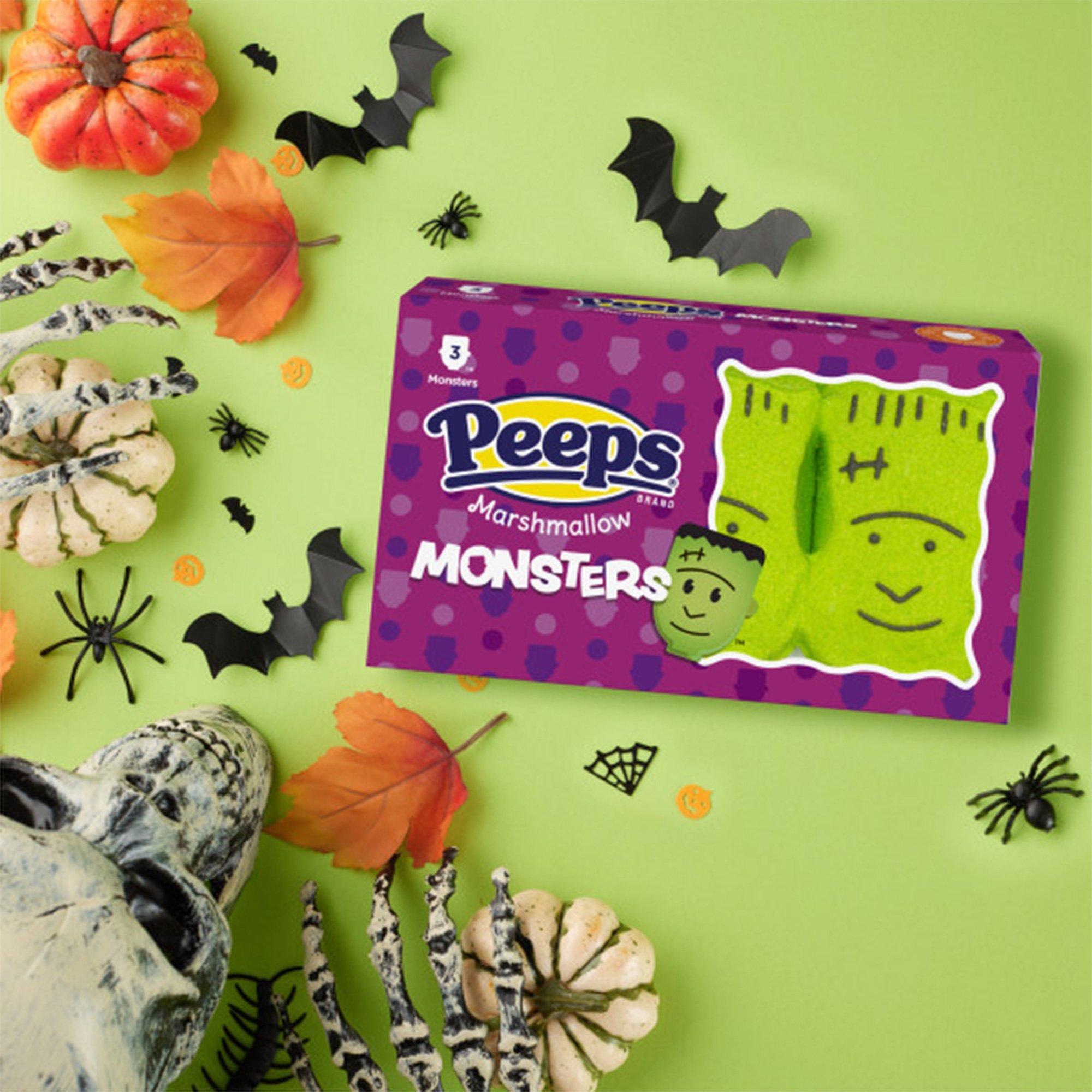 Peeps Marshmallow Monsters, 3ct - Halloween Candy