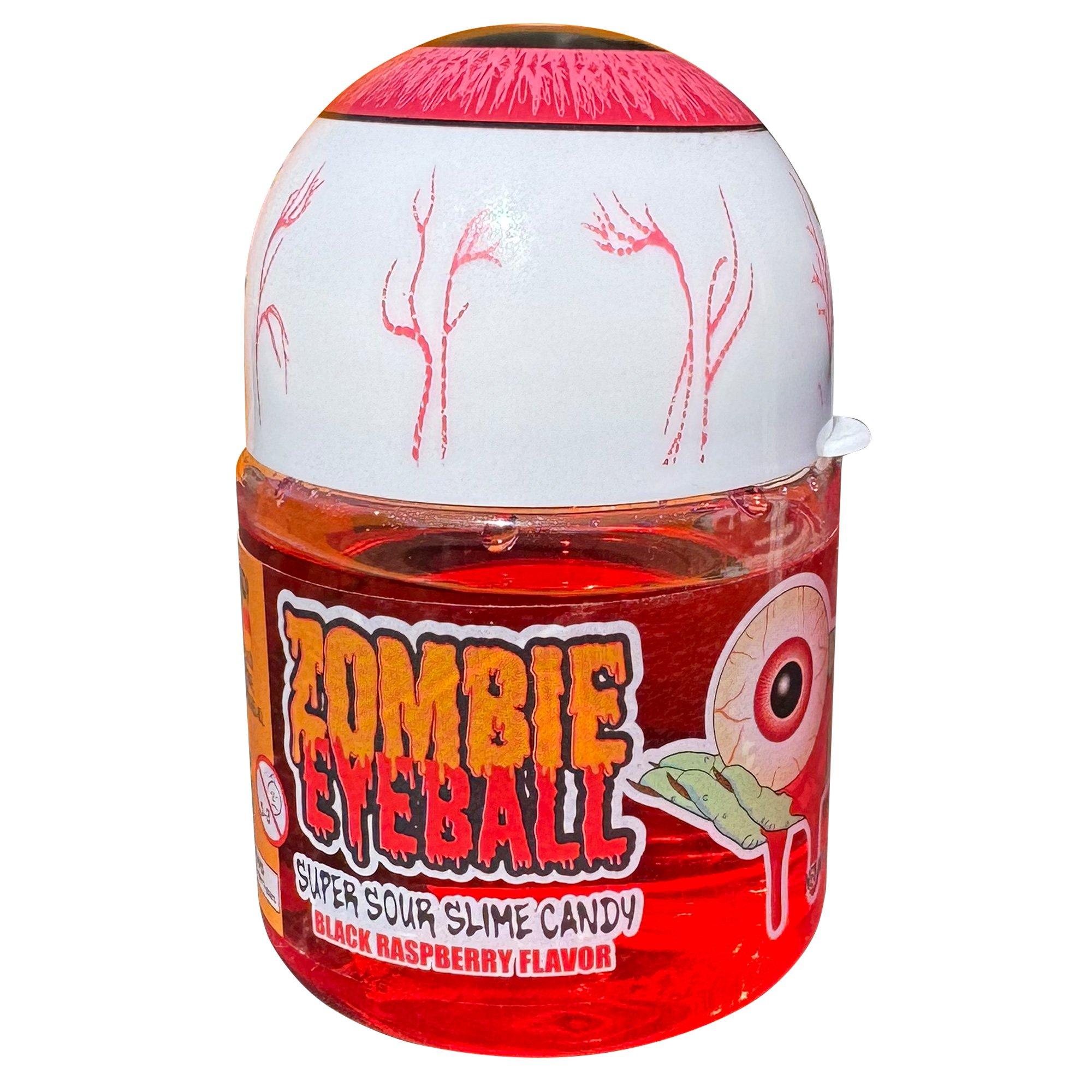 Zombie Eyeball Super Sour Slime Candy, 3.5oz - Black Raspberry Flavor