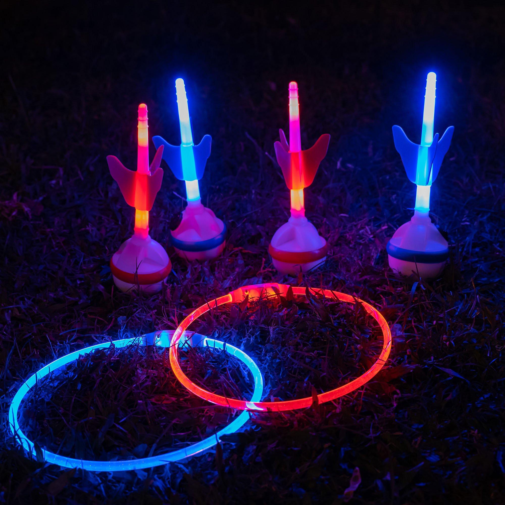 Light-Up LED Lawn Darts Game Set, 6pc