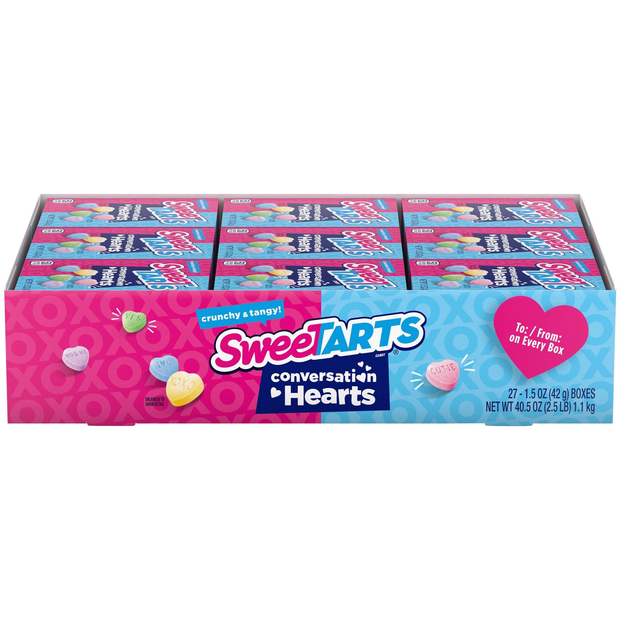 SweeTARTS Conversation Hearts Valentine's Day Box, 1.5oz - 5 Fruity Flavors
