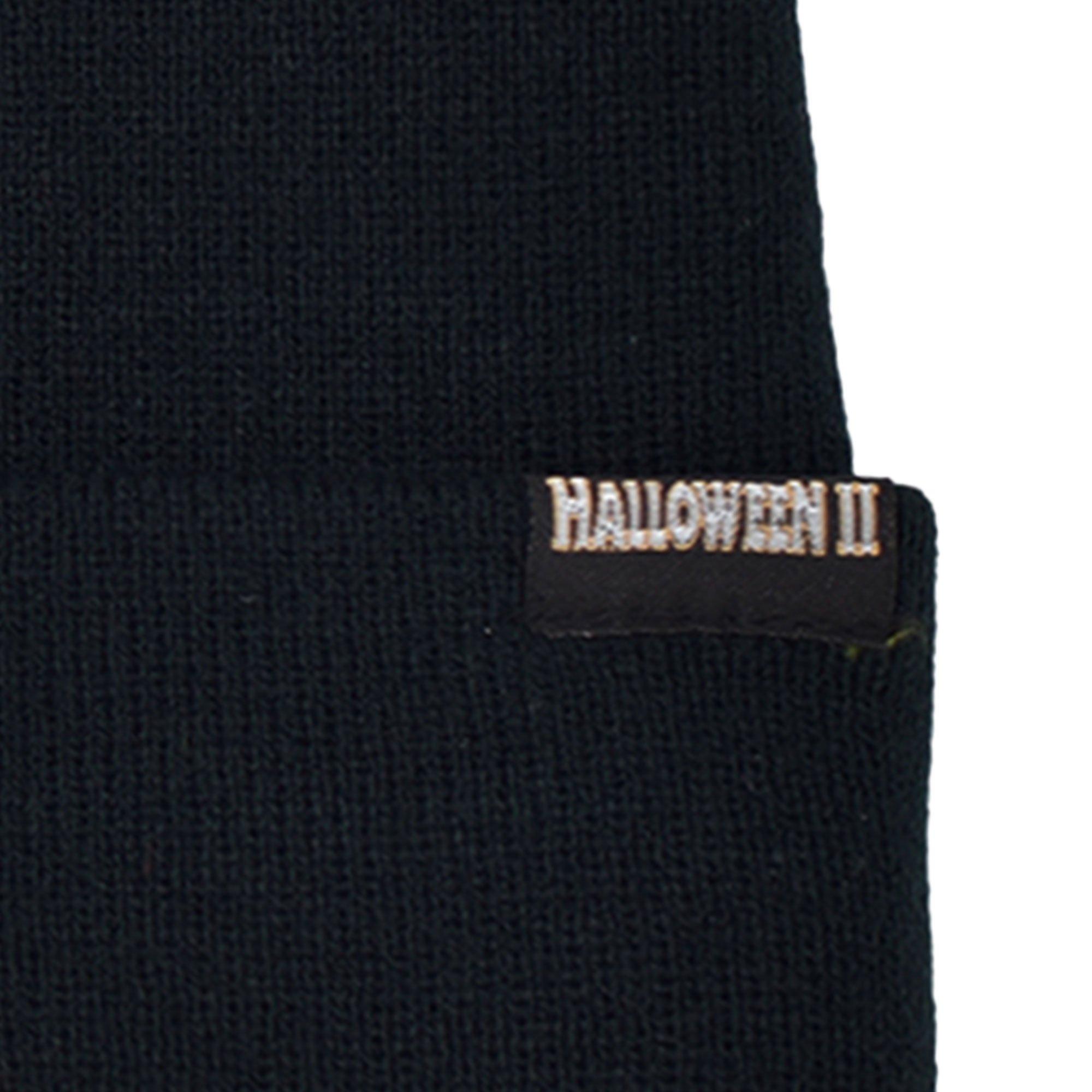 Black Embroidered Michael Myers Knit Beanie - Halloween II